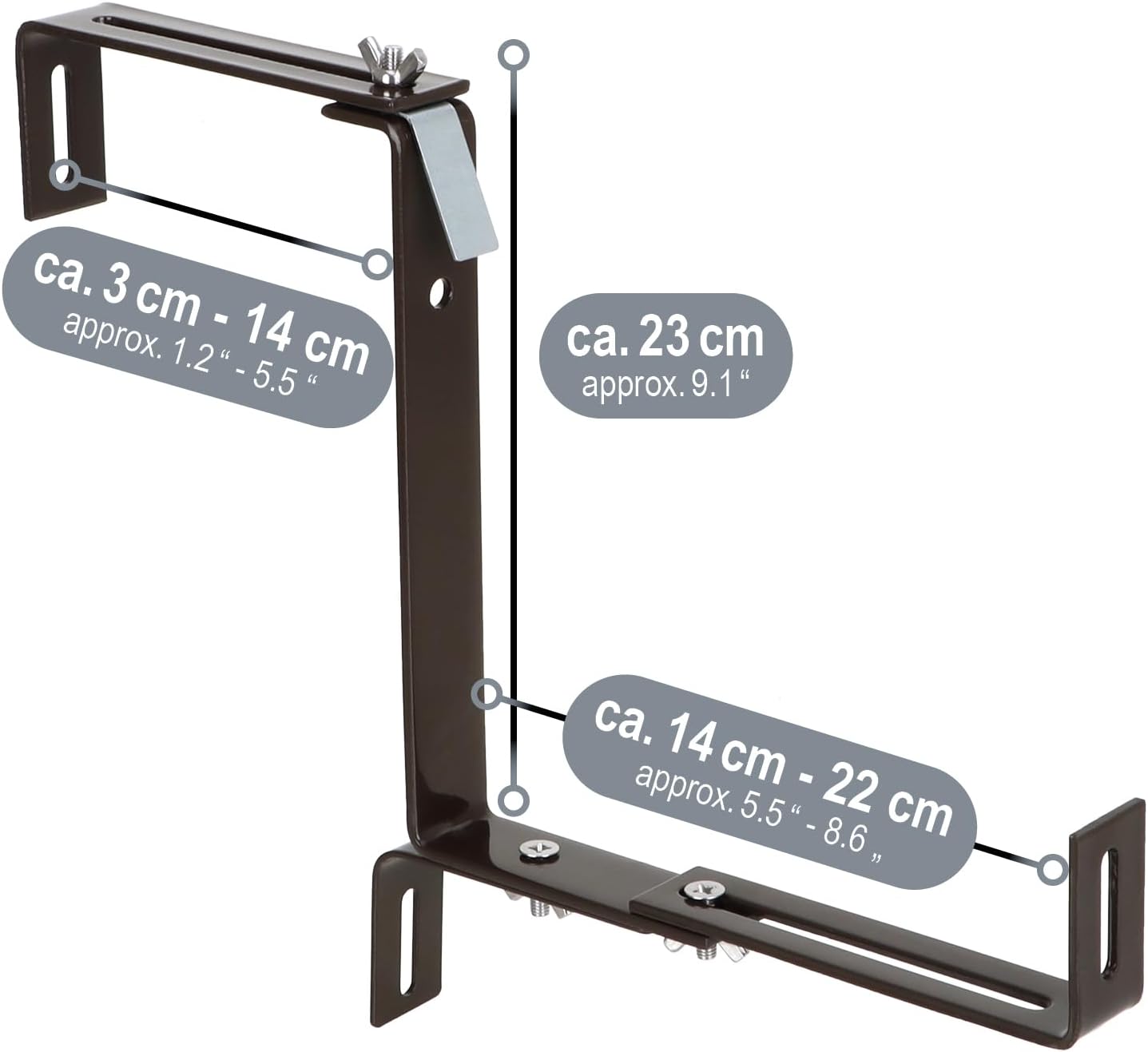 Thumbnail 5 de com-four® Supporti per fioriere 23 cm