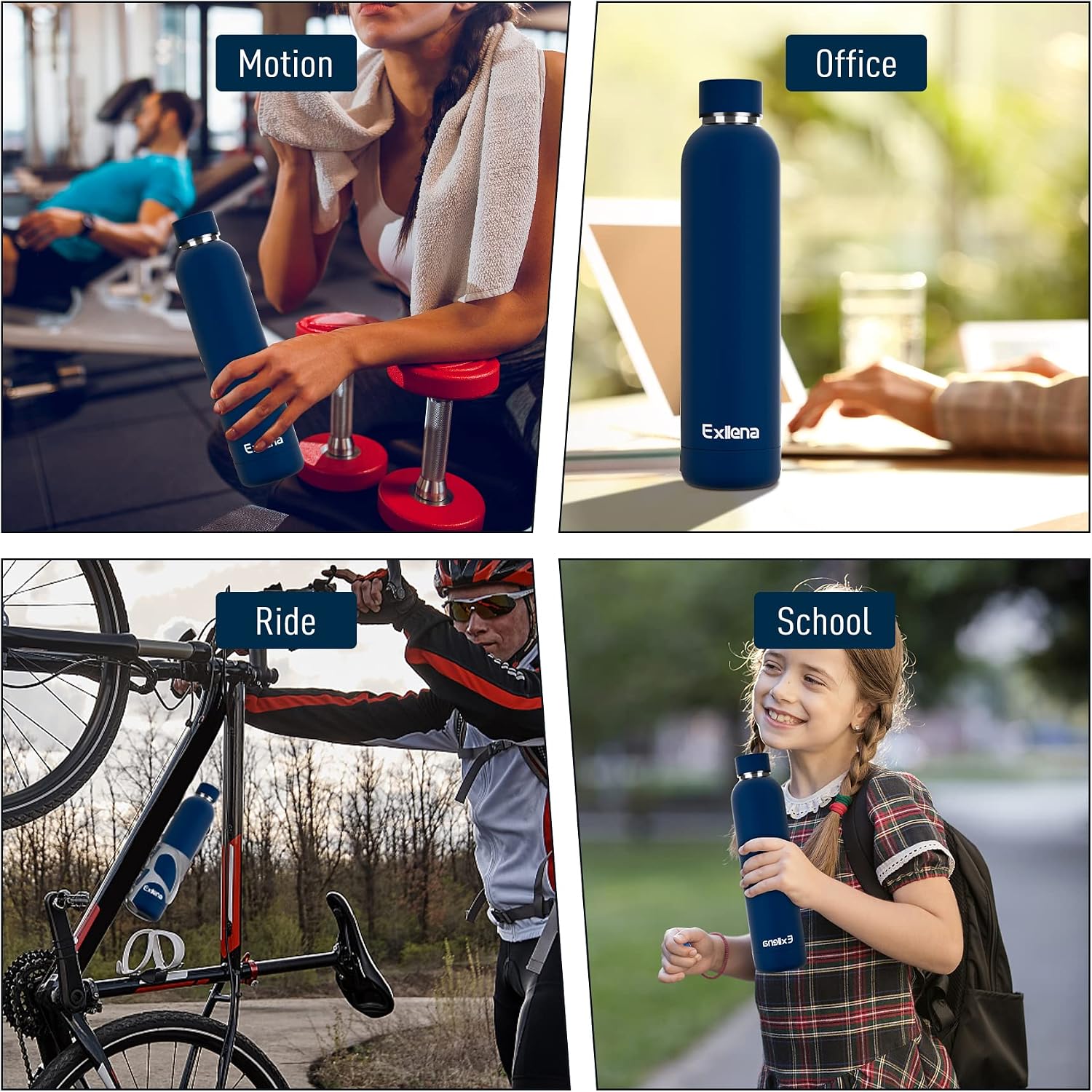Thumbnail 6 de Exllena 750ml Insulated Bottle with Clip