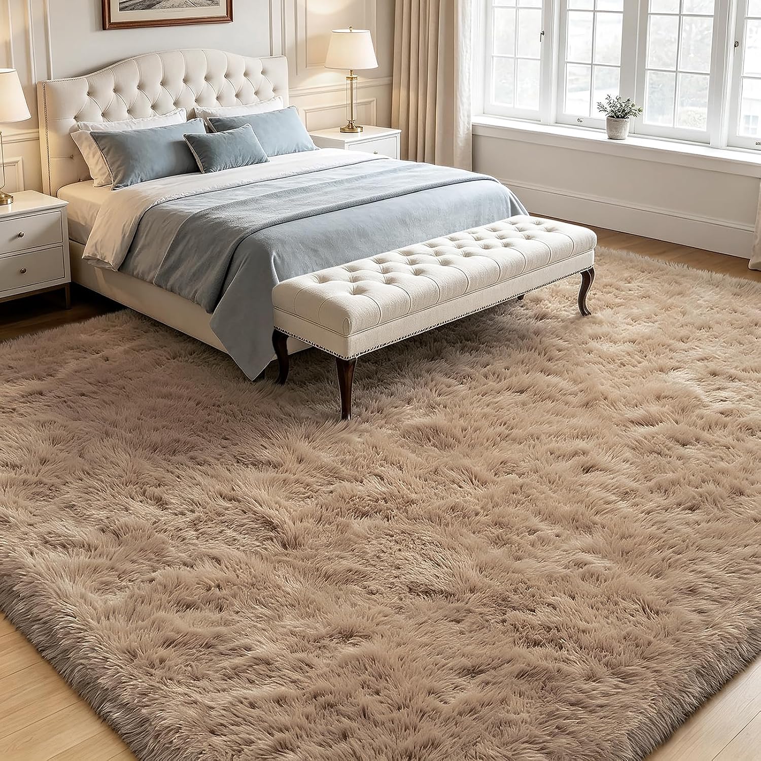 Detalle 2 de yongyangjuxin Fluffy Rug Shaggy Area Rug 8x10