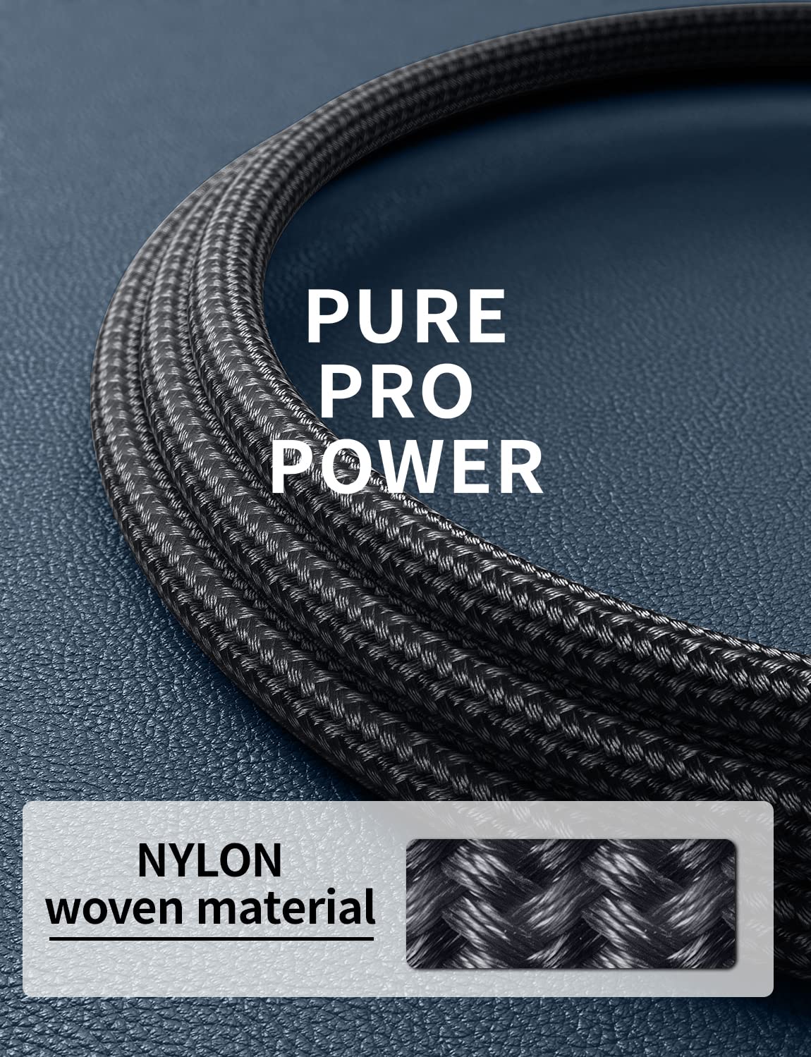 Thumbnail 5 de USBA to USB-C Cable (10ft, 2-Pack) — Fast Charging and Durable Nylon Braided USB A to USB C Cable