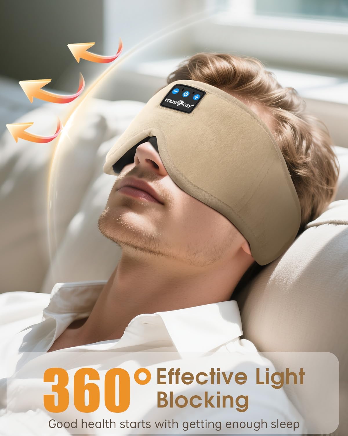 Thumbnail 4 de MUSICOZY 3D Bluetooth Sleep Mask Headphones (100% blockout sleep mask) with Bluetooth 5.4 and up to 16H play