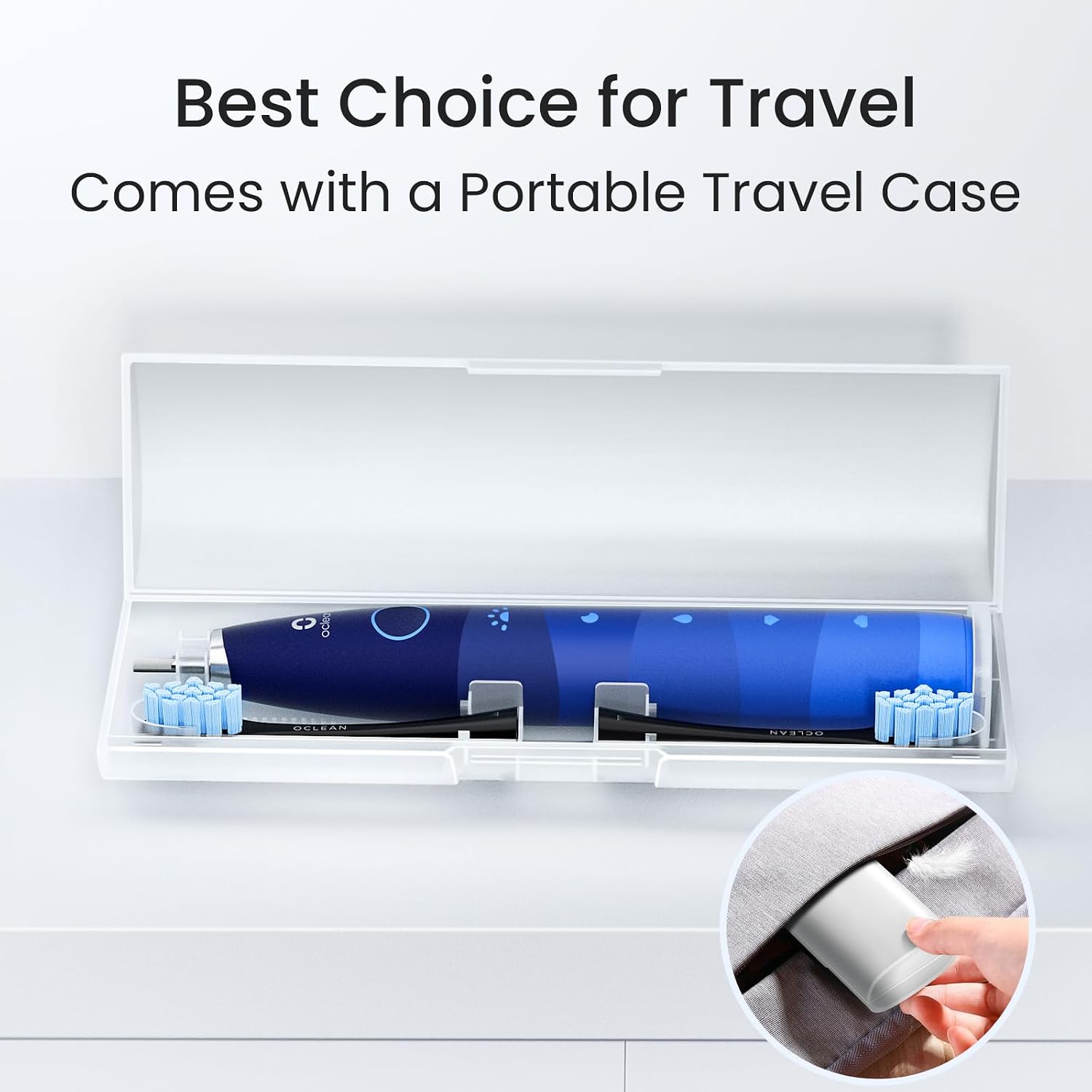 Detalle de Oclean TravelGo FlowSet sonic brush