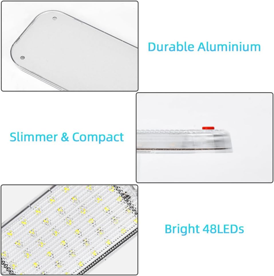 Detalle de URAQT luci LED da tetto 12V 48 LED