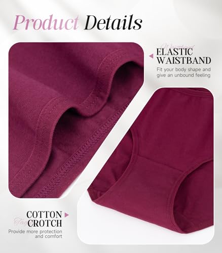 Thumbnail 5 de Culottes femme coton élastique taille moyenne – lot de 6
