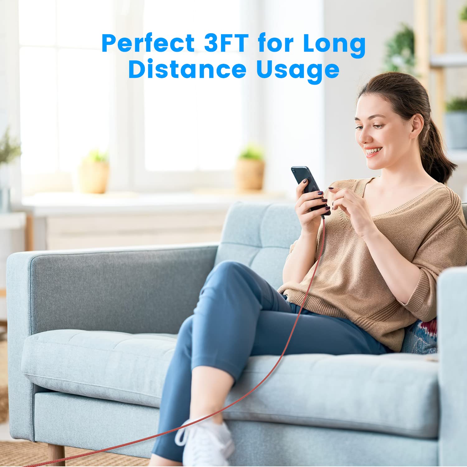 Thumbnail 6 de Ofuca USB C Charger Cable 1m 3Pack