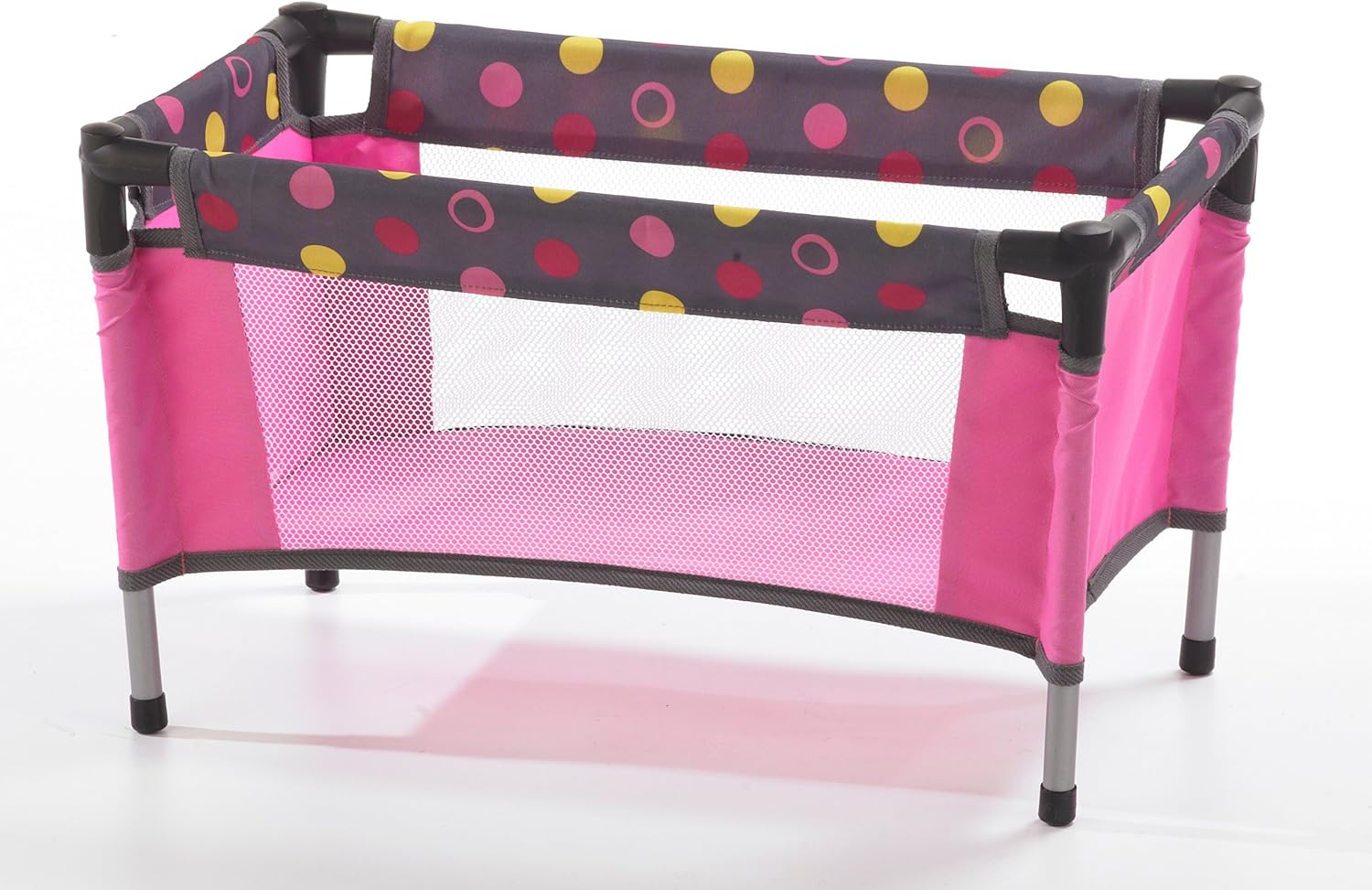 Thumbnail 1 de Bayer Chic 2000 Puppenreisebett 652 24 „Funny pink“ (Klein) – kompakt klappbar mit Stoff-Tragetasche