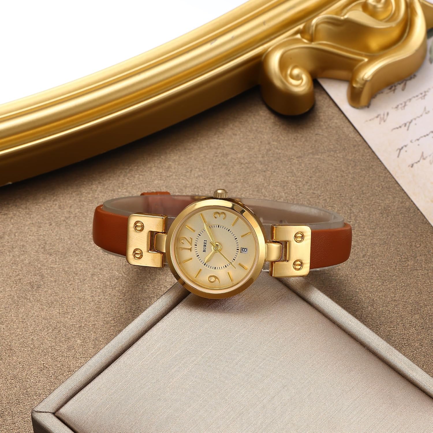Thumbnail 2 de BUREI Orologio donna lusso quarzo cinturino pelle