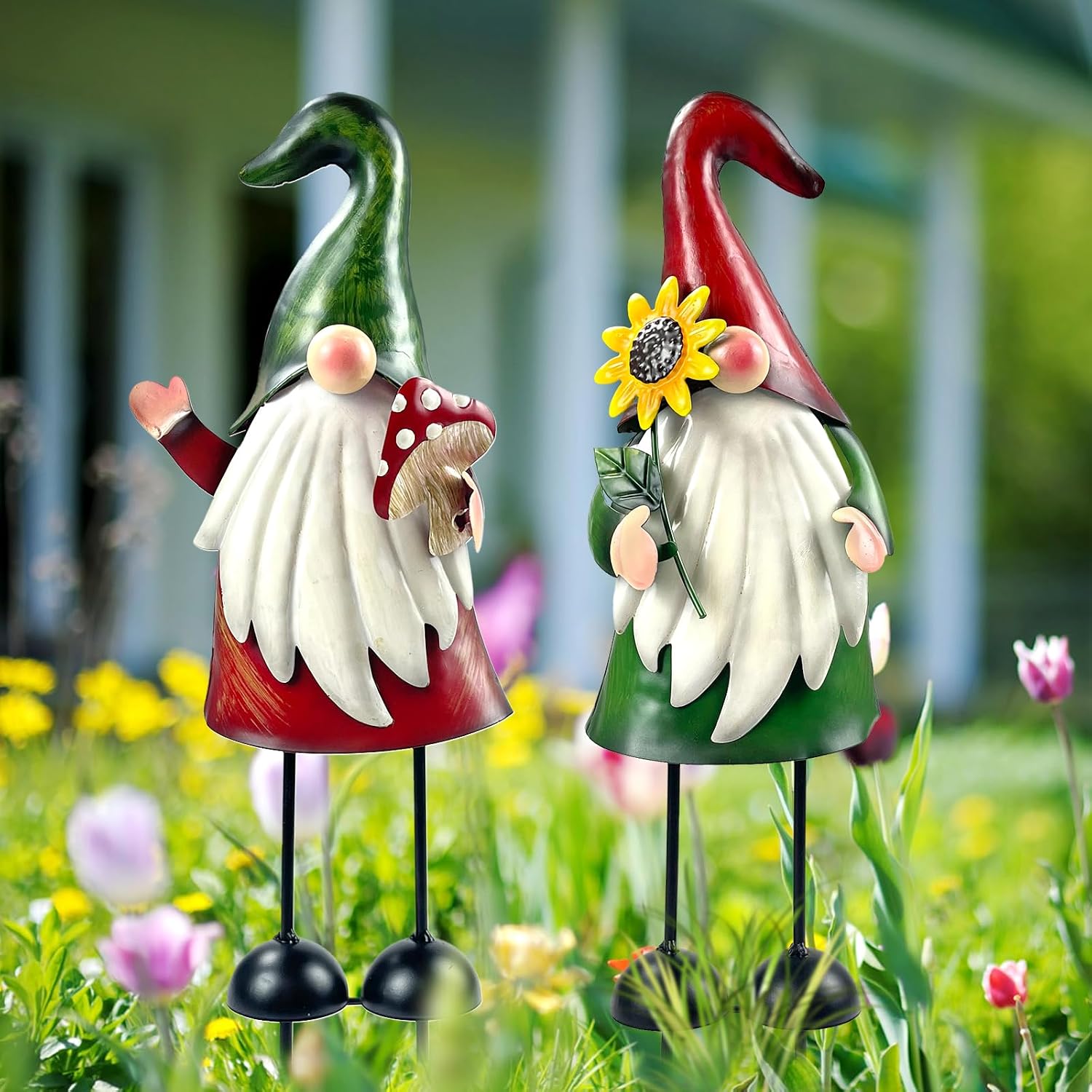 Thumbnail 3 de HONGLAND Garden gnome yard art 18 inch
