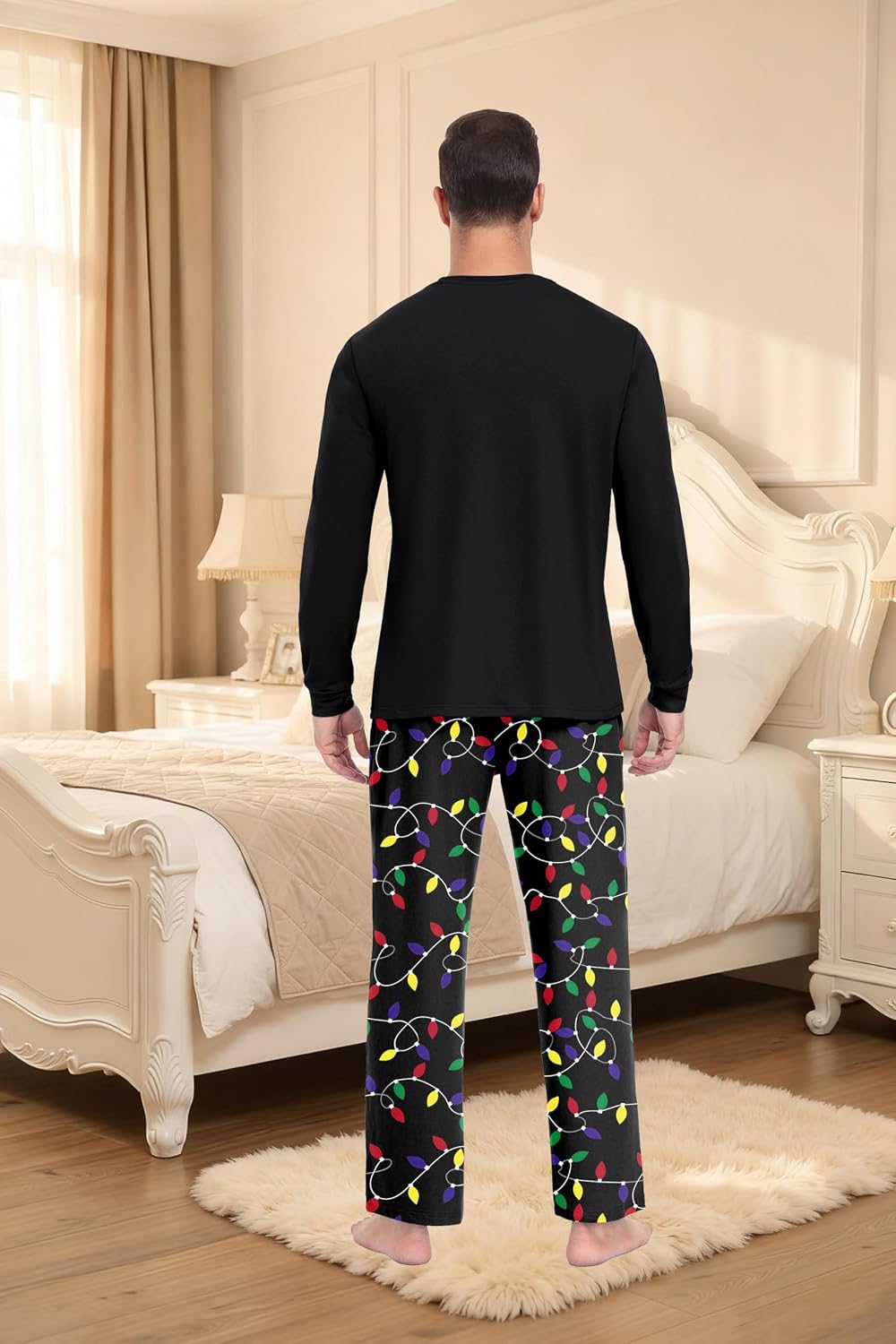 Detalle 2 de Men's Christmas Pajama Set, S–2XL