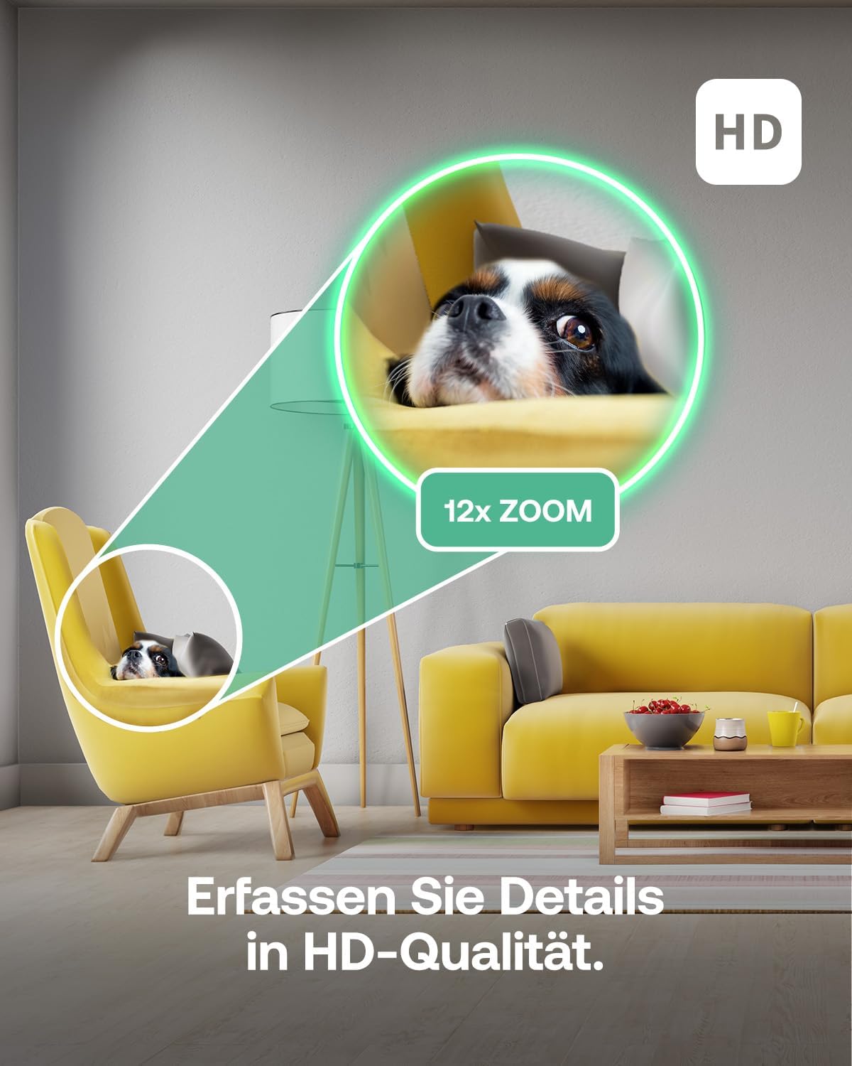 Thumbnail 2 de Arlo Indoor 3 HD PTZ Überwachungskamera Set – 2er Pack, 360° schwenkbar, 2-Wege-Audio, kabelgebunden