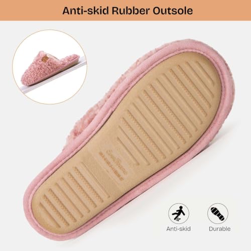 Thumbnail 5 de EverFoams Women's Fuzzy Slippers Memory Foam – Pink, UK 3-4