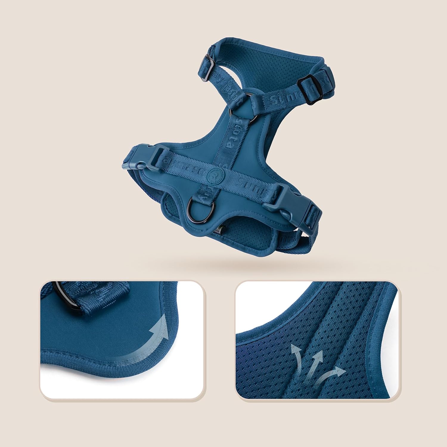 Thumbnail 3 de Sunraymascota Hundegeschirr mit weicher Lycra-Polsterung und Mesh-Komfort (Preußisch Blau, XS)