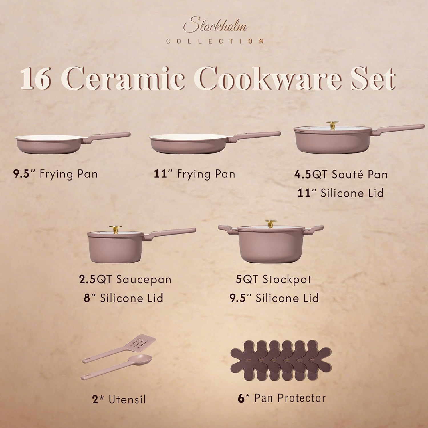 Detalle 2 de CAROTE Ceramic Cookware 17-Piece Set