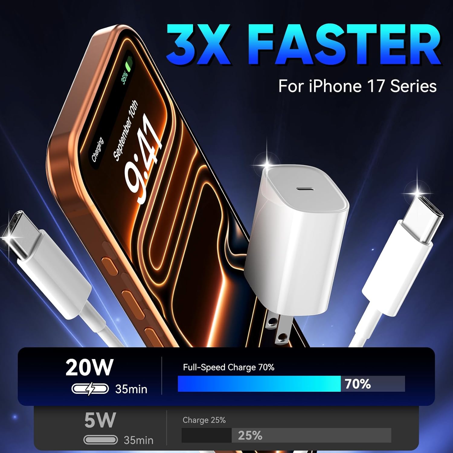 Thumbnail 2 de iPhone 17 20W Fast Charger