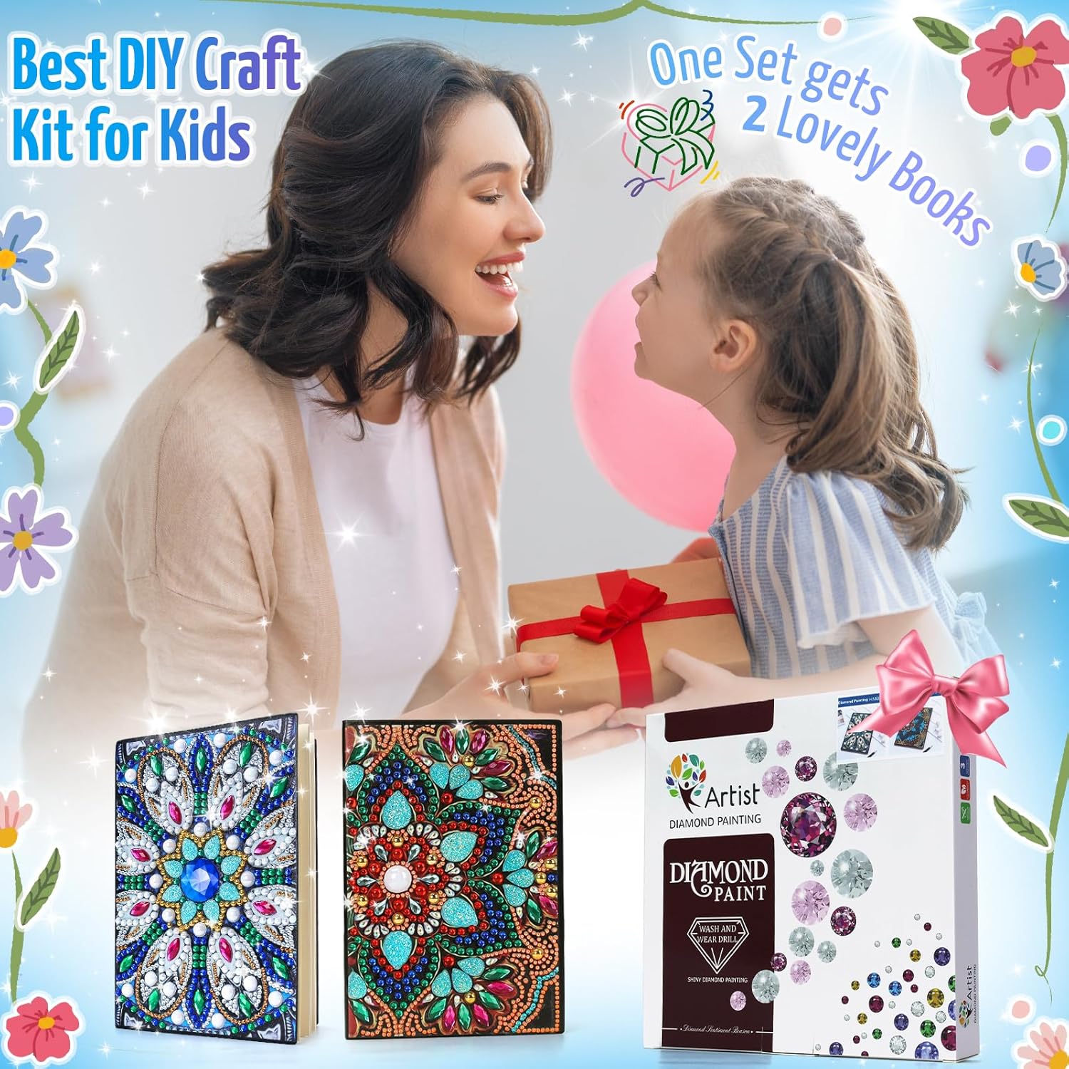 Thumbnail 1 de Craft Kits for Kids A5 Diamond Notebook 50 Sheets