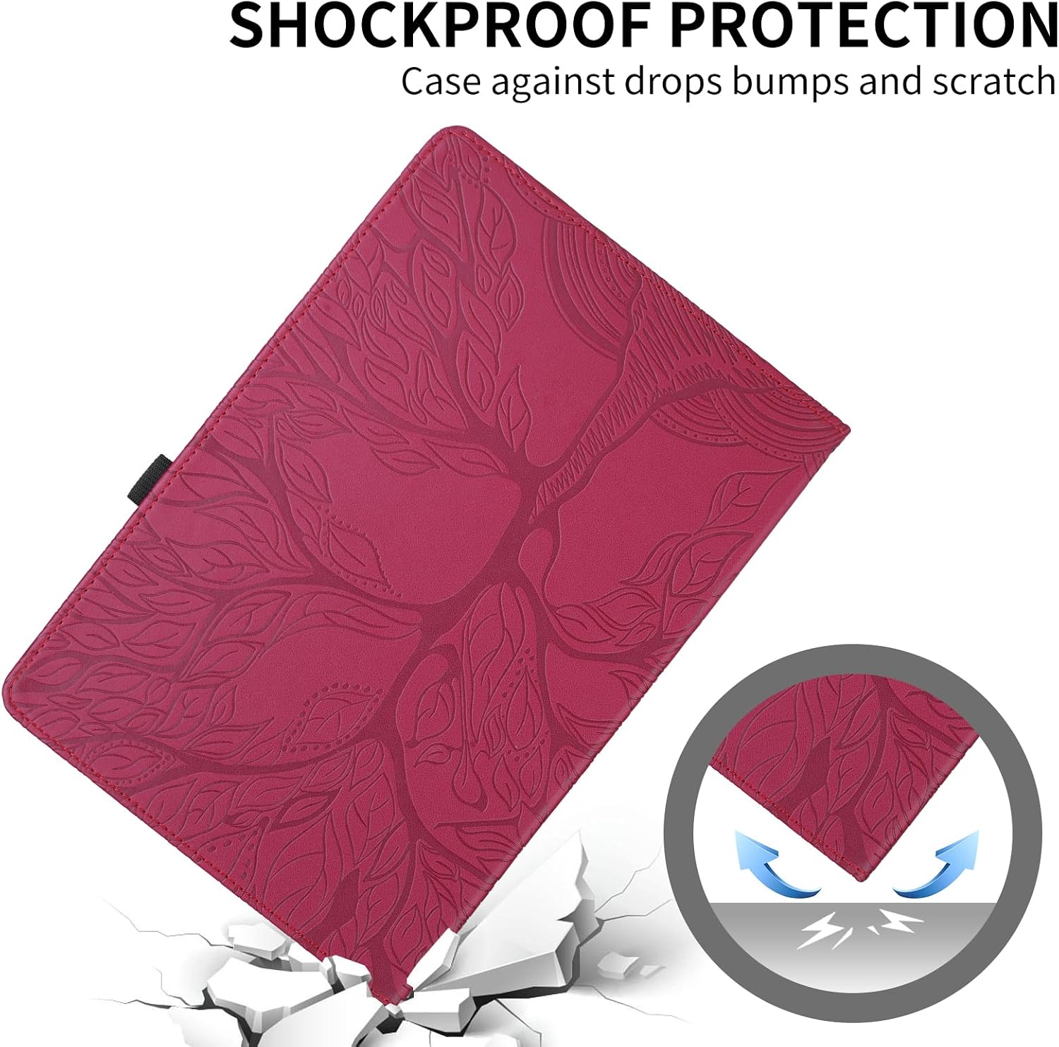 Thumbnail 3 de Case for Samsung Galaxy Tab S11 11 inch 2025 – Premium PU Leather Rotating Case (Red)