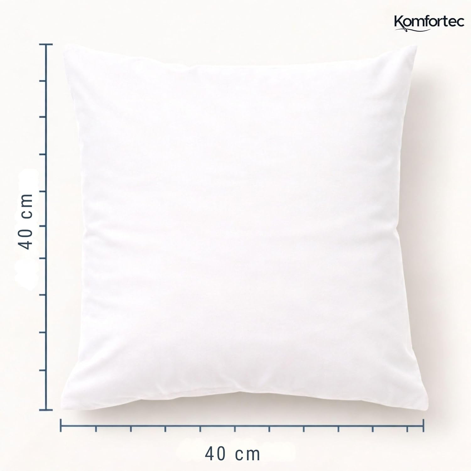 Detalle de Komfortec Protège Oreiller Imperméable 40 x 40 cm – Lot de 2 avec Fermeture éclair