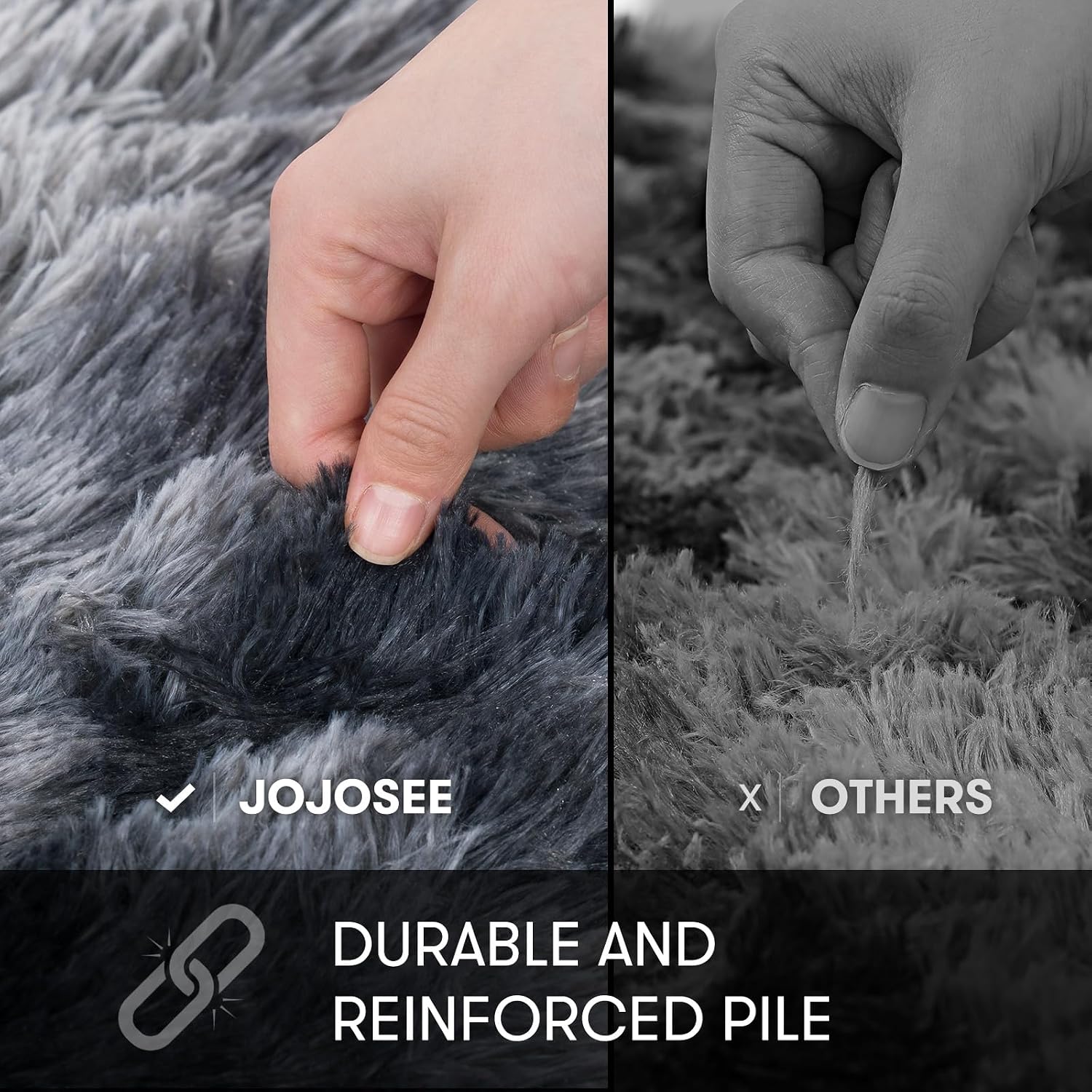 Thumbnail 6 de JOJOSEE Rugs Living Room 240x300 cm grey rug