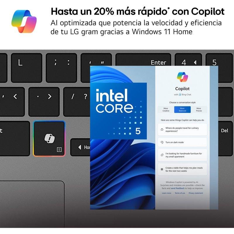 Thumbnail 3 de LG GramBook 15U50U-G.AA55BN: Potencia ligera para profesionales en movimiento