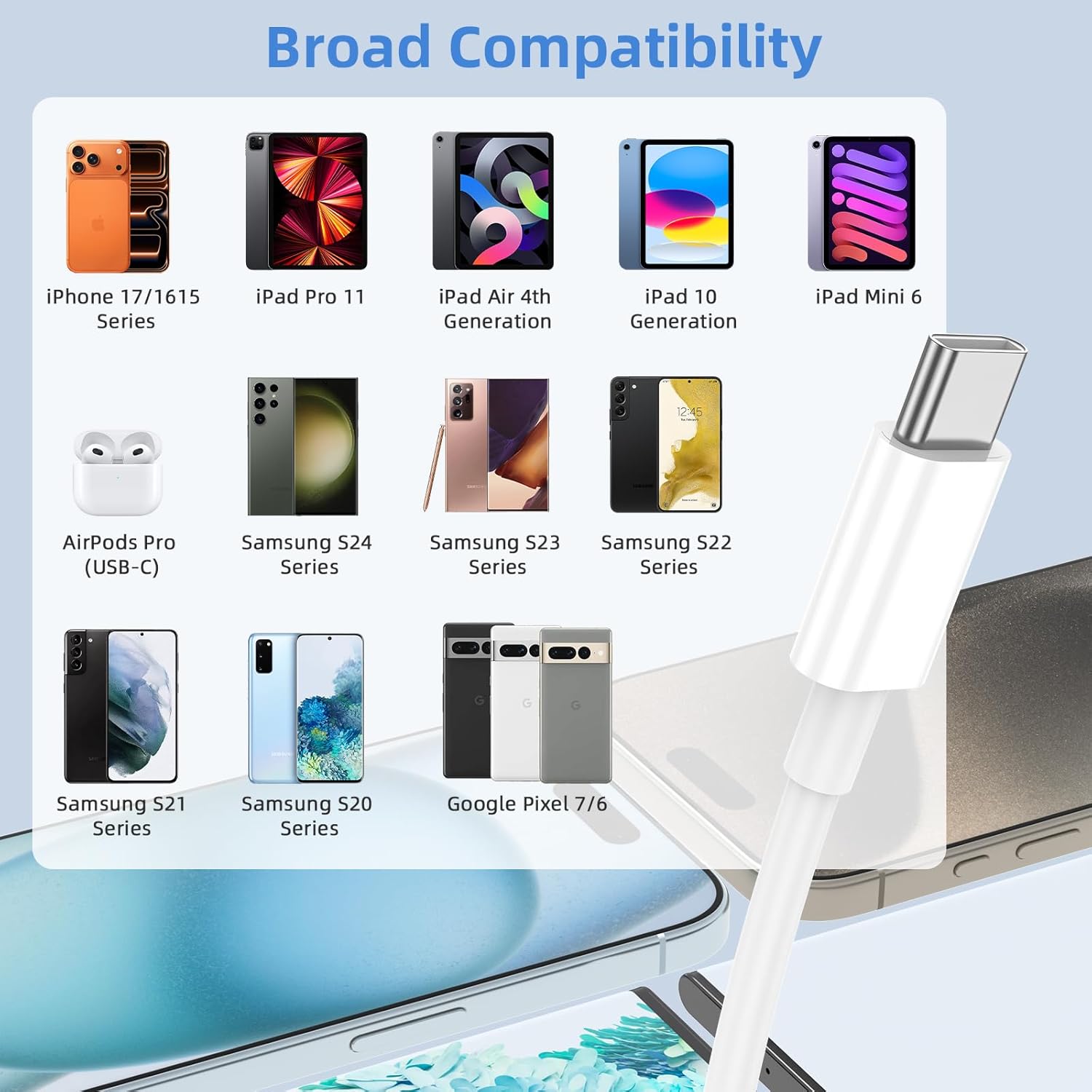 Thumbnail 6 de USB C to USB C Cable 60W