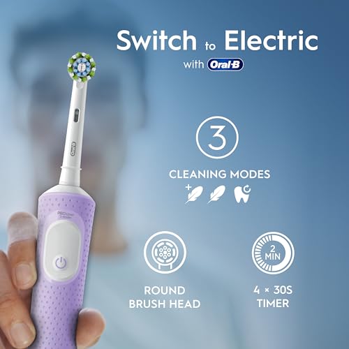 Thumbnail 2 de Oral-B Vitality Pro Electric Toothbrush for Adults (Purple) – 1 Handle, 2 Heads, 3 Modes