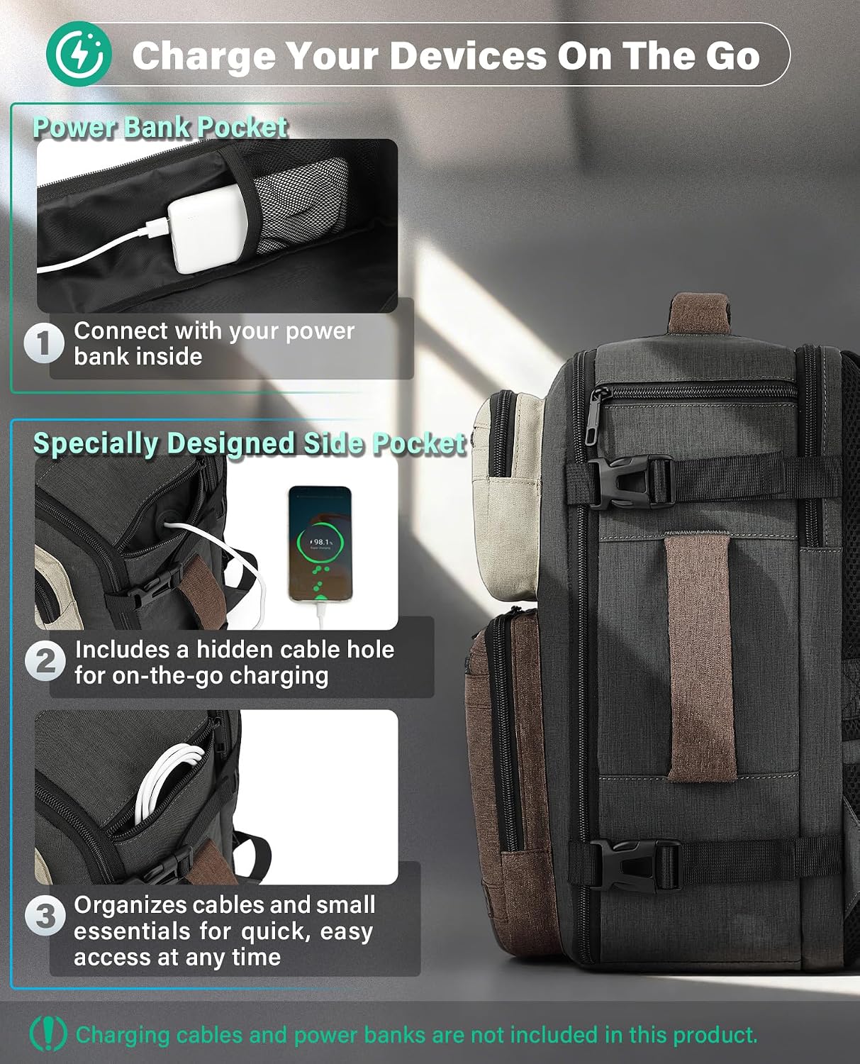 Thumbnail 6 de VANKEV Cabin Bag 24L 40x30x20