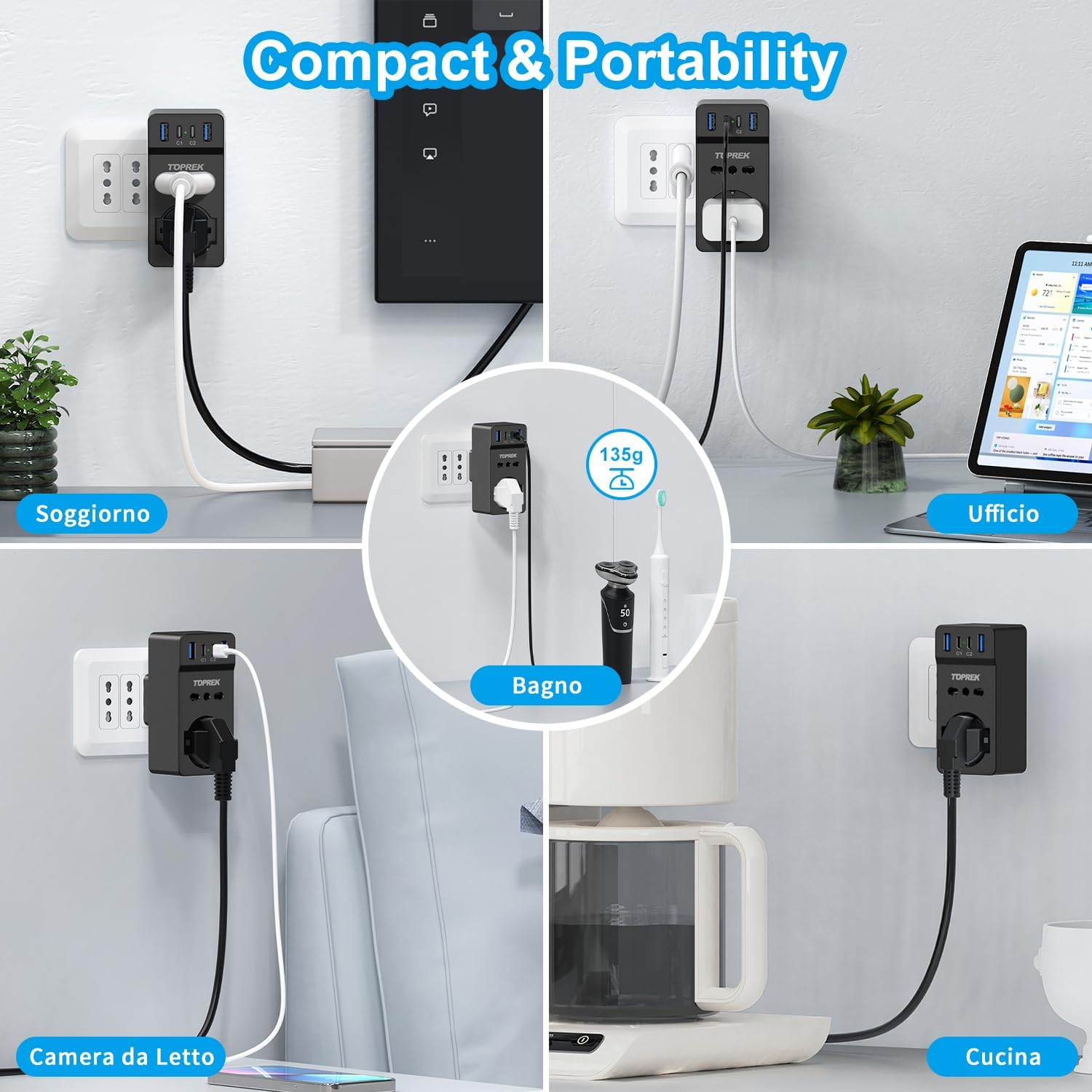 Thumbnail 6 de TOPREK Presa multipla 4000W 🔌