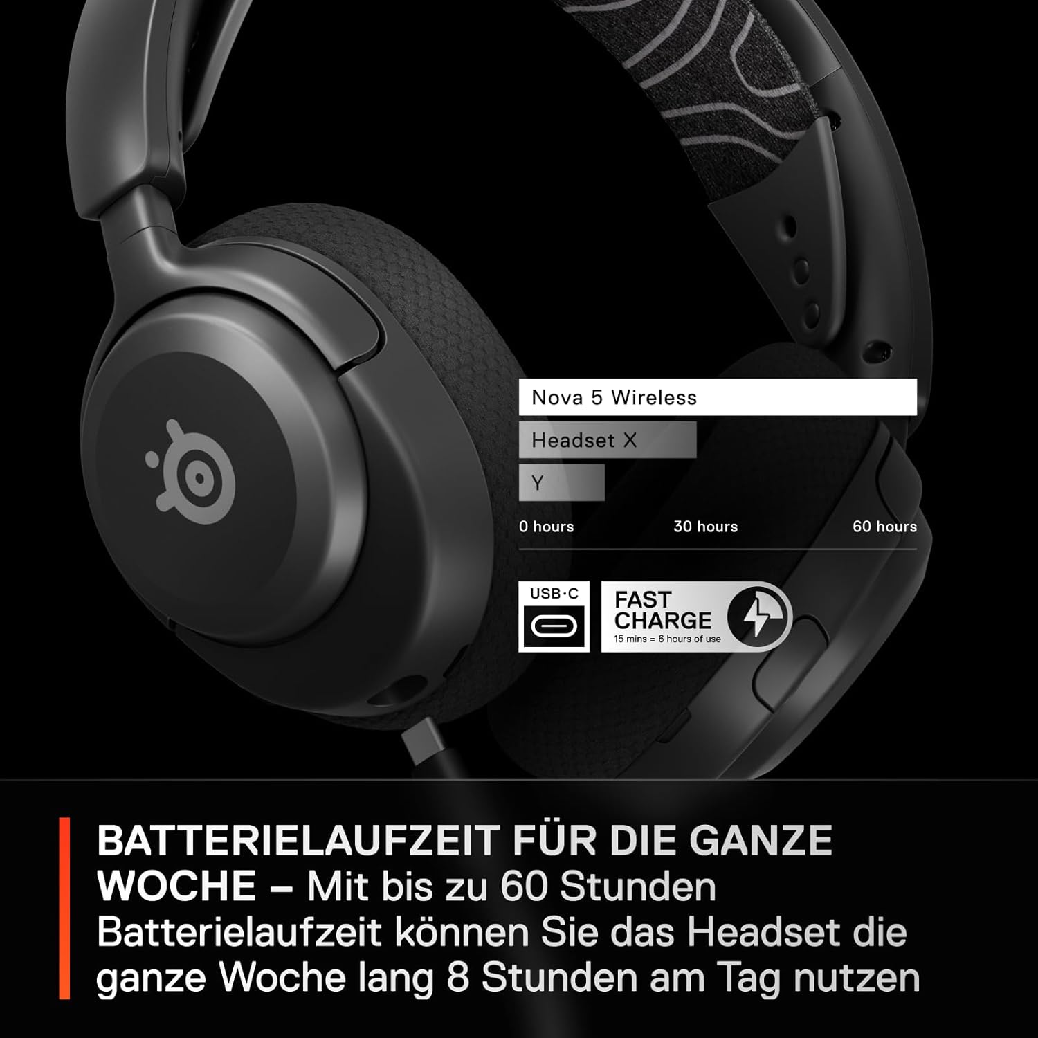 Thumbnail 6 de SteelSeries Arctis Nova 5 Wireless – Multi-System Gaming-Headset