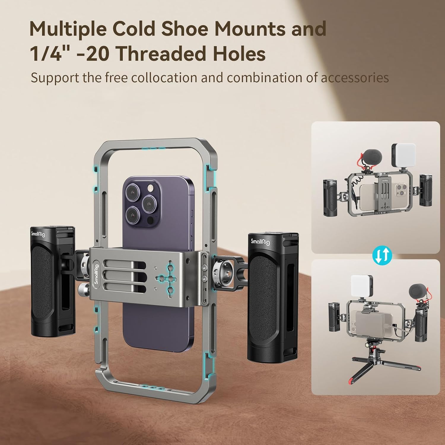 Thumbnail 5 de SmallRig 3384C Universal Phone Video Rig Kit for iPhone, Smartphones & Cameras