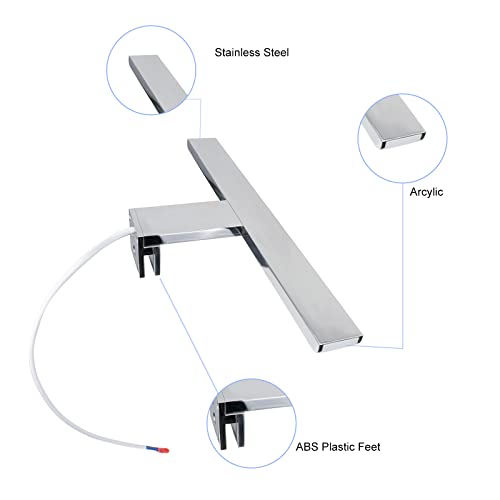 Detalle 1 de YIQAN 60cm Luz de Espejo LED 13W IP44 para Baño