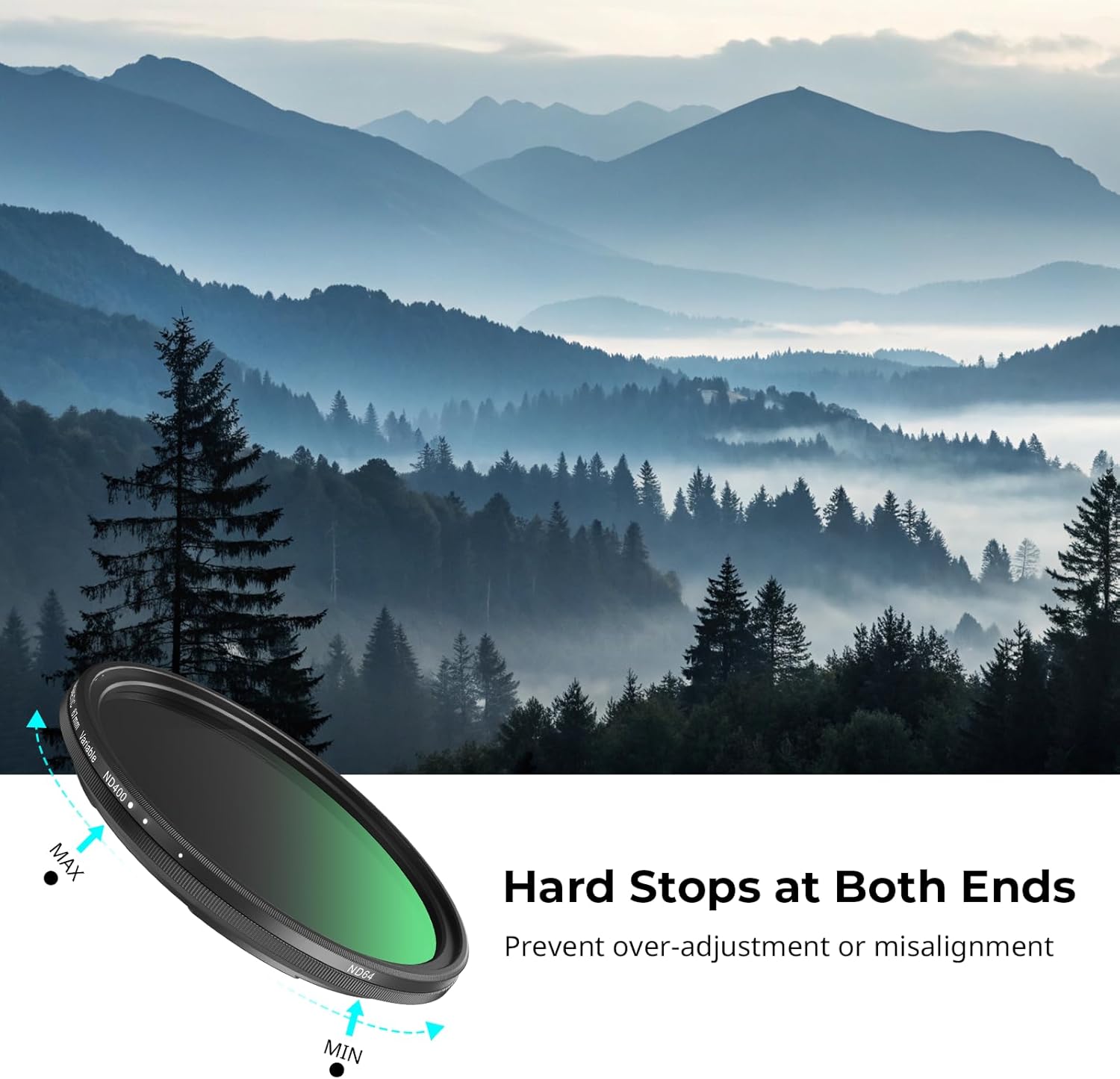 Thumbnail 6 de SMALLRIG 67-mm VND-Filter ND64‑ND400