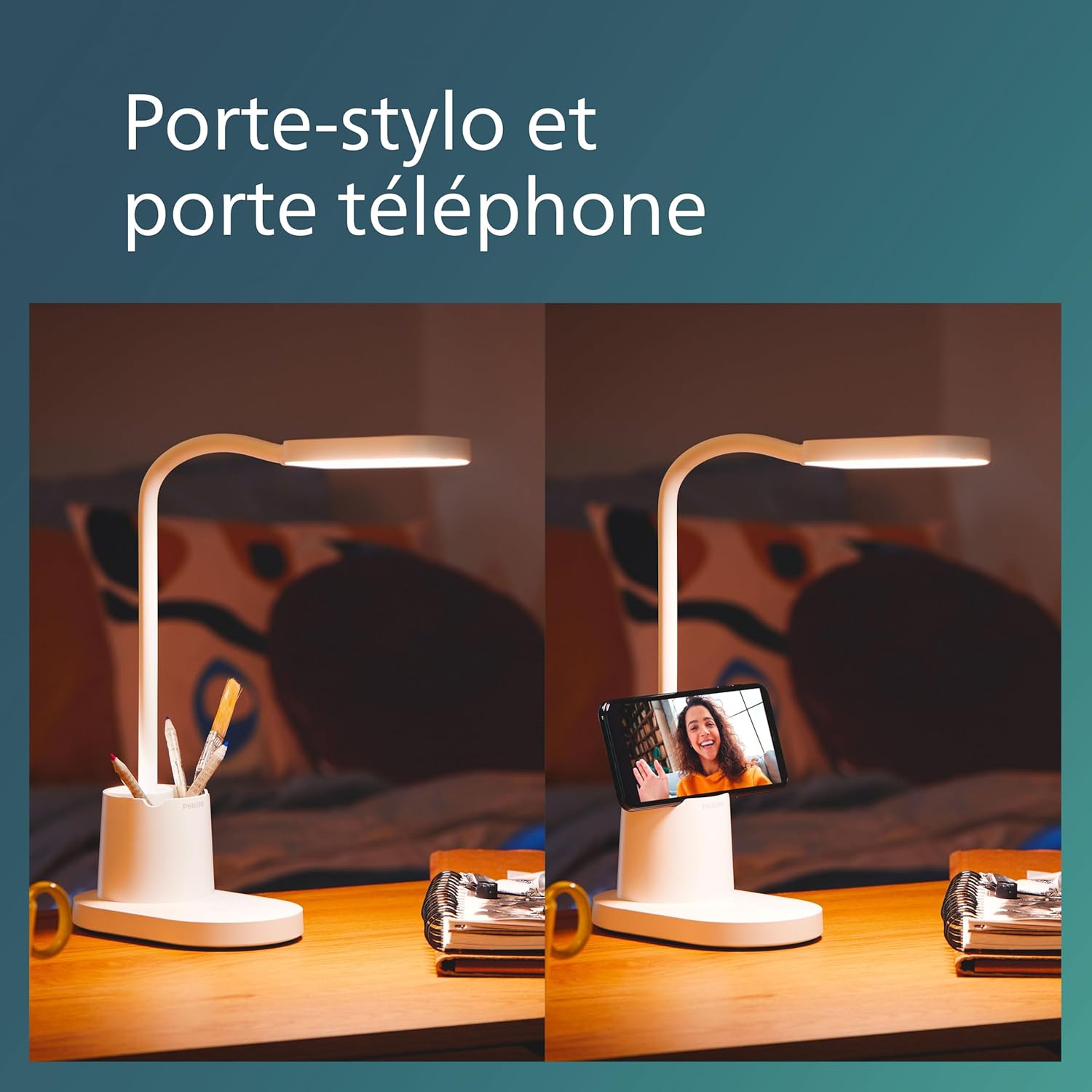 Thumbnail 6 de Philips lampe de table LED portable Blanc