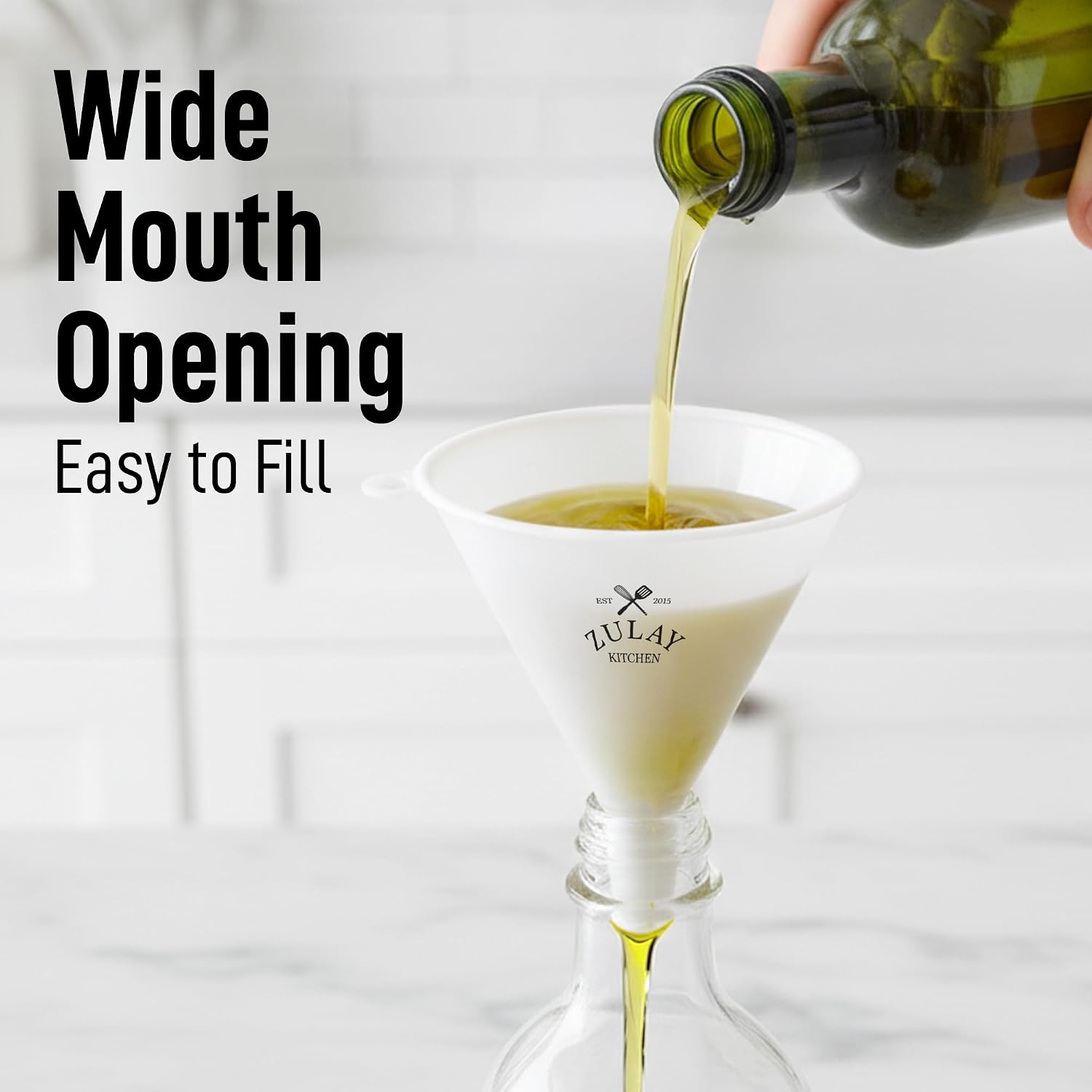 Detalle de Zulay Kitchen Plastic Funnels