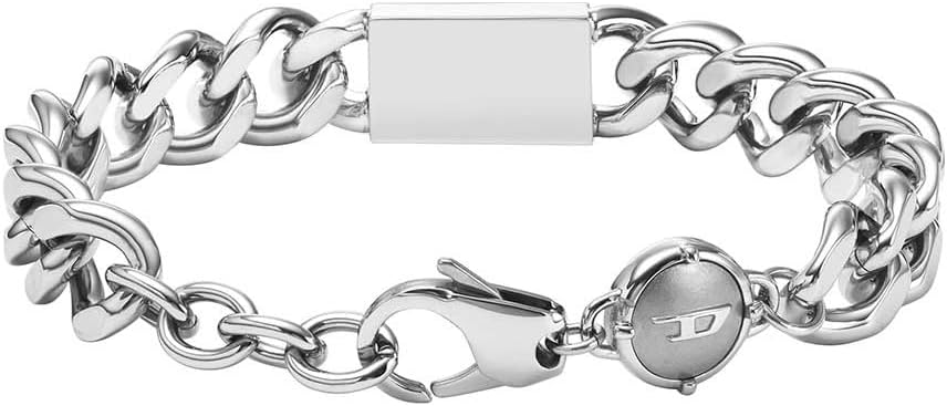 Thumbnail 1 de Diesel bracciale da uomo in acciaio DX1371040, lunghezza 180–195 mm