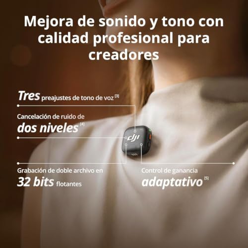 Detalle 2 de DJI Mic 3 (2 TX + 1 RX + Estuche de Carga) – micrófono inalámbrico para vlogs y entrevistas