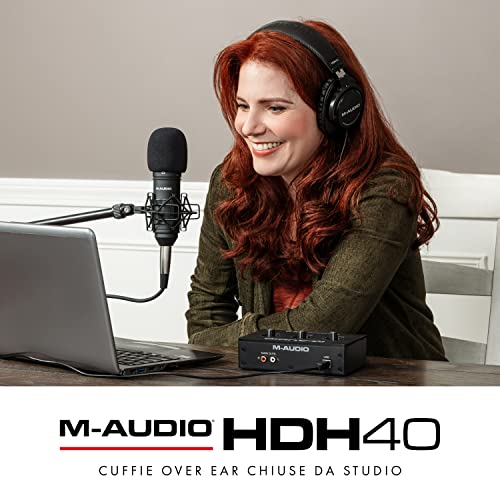 Detalle de M-AUDIO HDH40: cuffie chiuse over-ear per monitoraggio, podcast e ascolto quotidiano