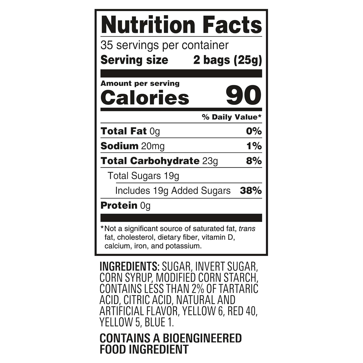 Detalle 2 de SOUR PATCH KIDS Soft & Chewy Gummy Candy, 140 Individually Wrapped Snack Packs