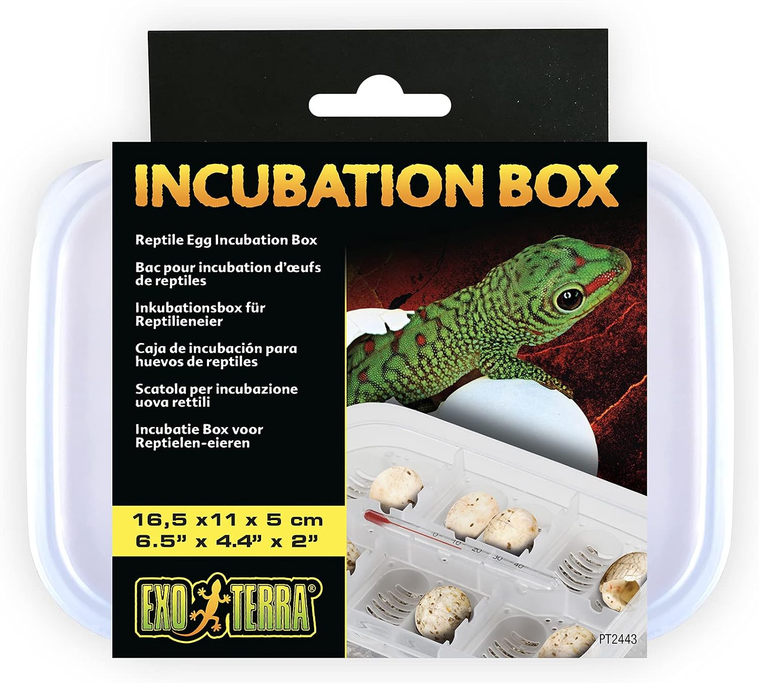 Detalle de Exo Terra Pro Incubator voor reptieleneieren met temperatuur- en vochtregeling