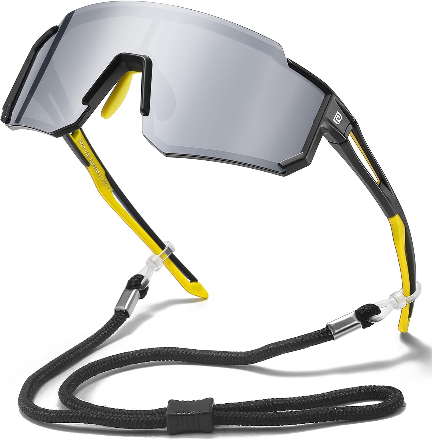 Detalle de DUCO Polarisierte Jugend-Sonnenbrille DK310 – UV400, leichtes TR90, verstellbares Band, 8–16 Jahre