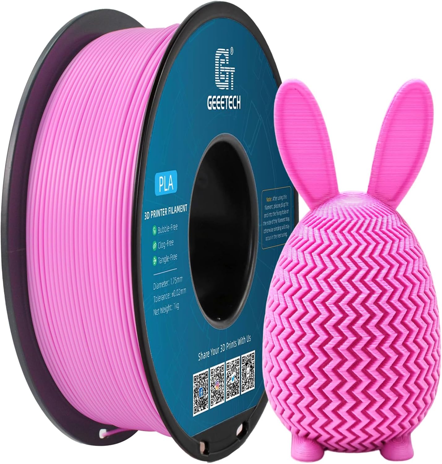 Thumbnail 6 de GEEETECH PLA-Filament 1,75 mm 1 kg Weiß