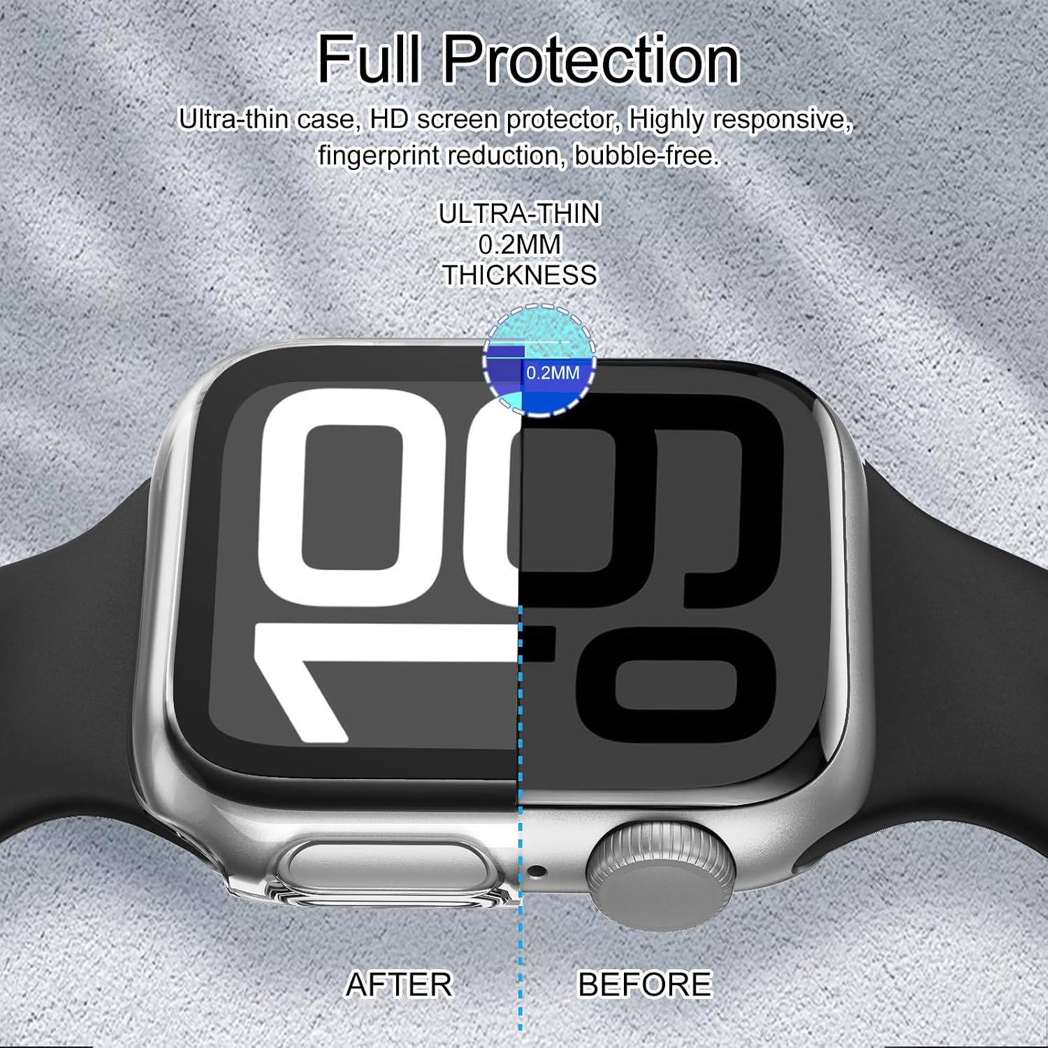 Thumbnail 6 de Tuocal 2 Pack Hard PC Case with Screen Protector for Apple Watch Series 10 (46mm)