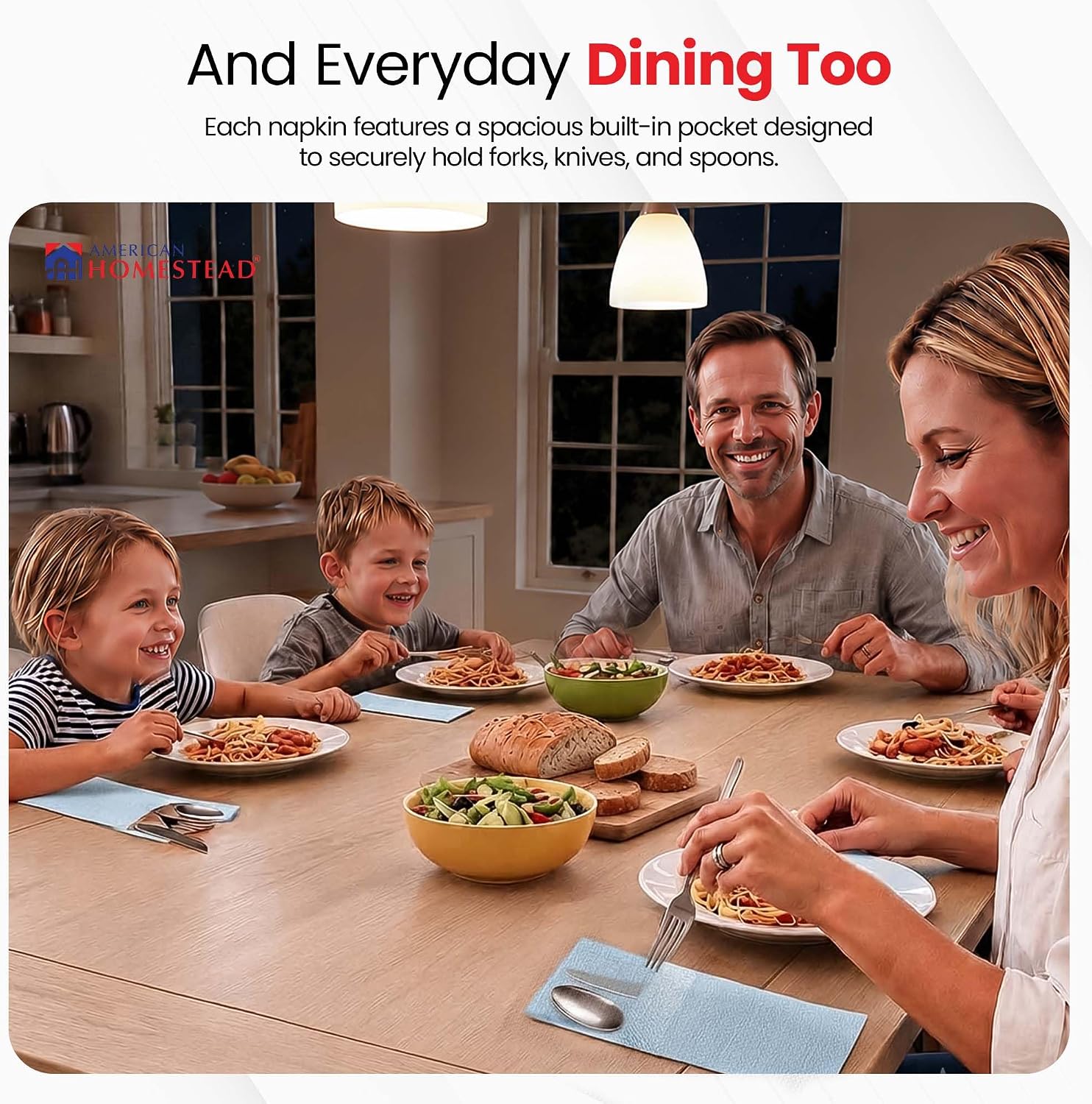 Thumbnail 4 de American Homestead Pocket Napkins 15.75-Inch