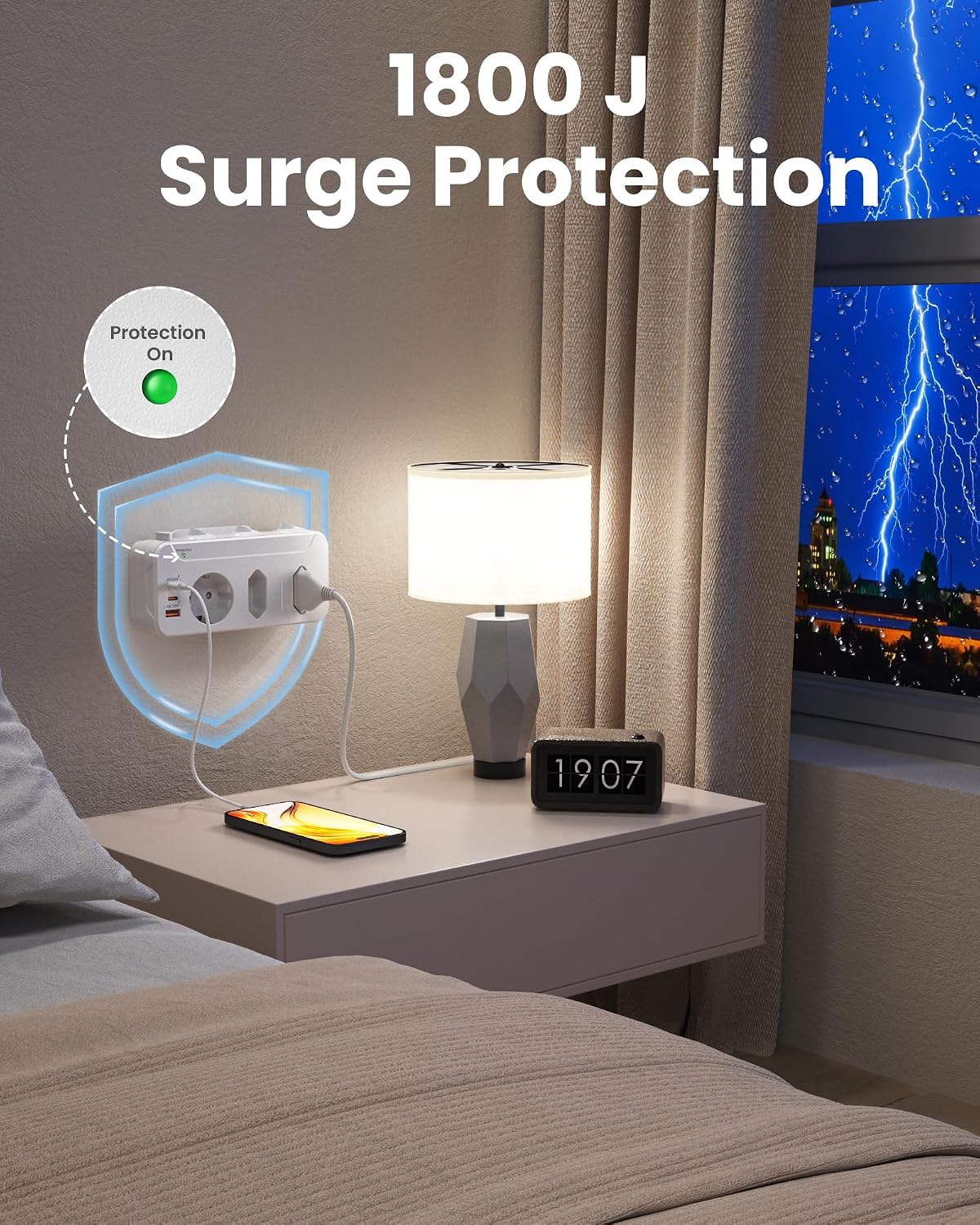 Detalle 2 de Doppelstecker mit USB PD20W QC18W Steckdose
