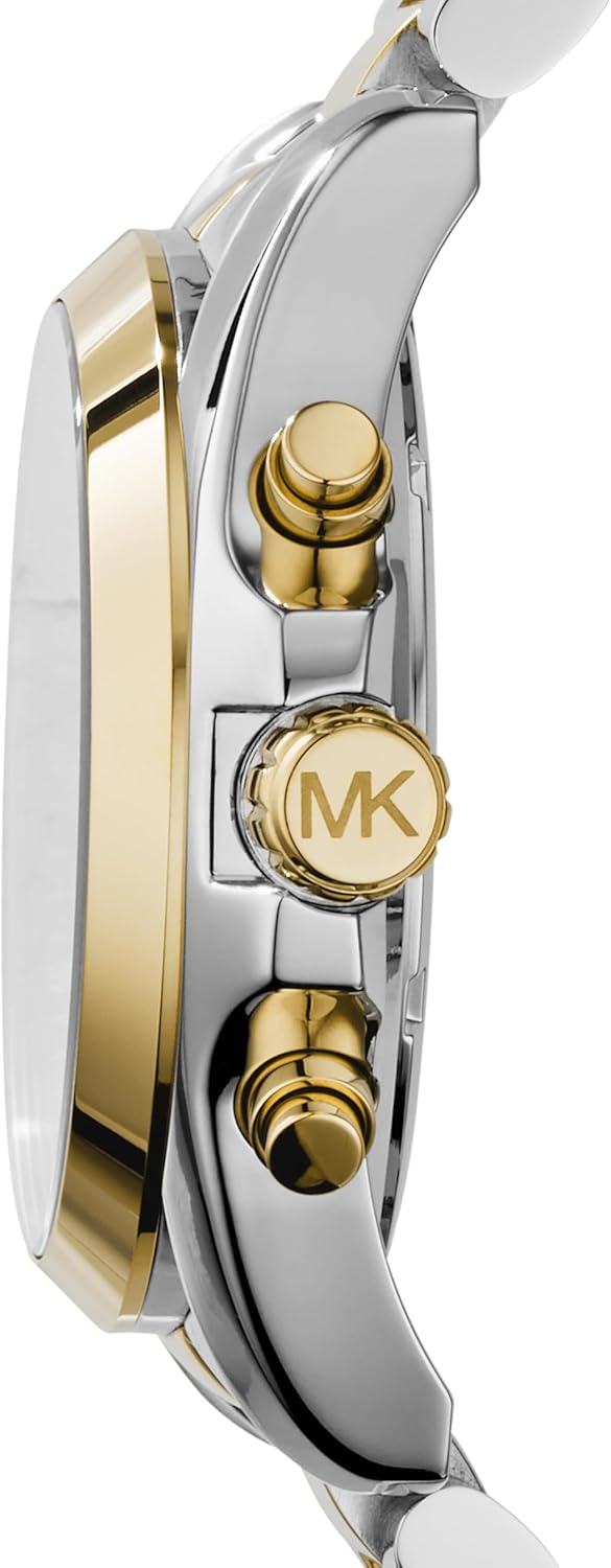 Detalle 2 de Michael Kors Bradshaw da donna: cronografo al quarzo 43 mm con cinturino in acciaio inox, stile e sportività
