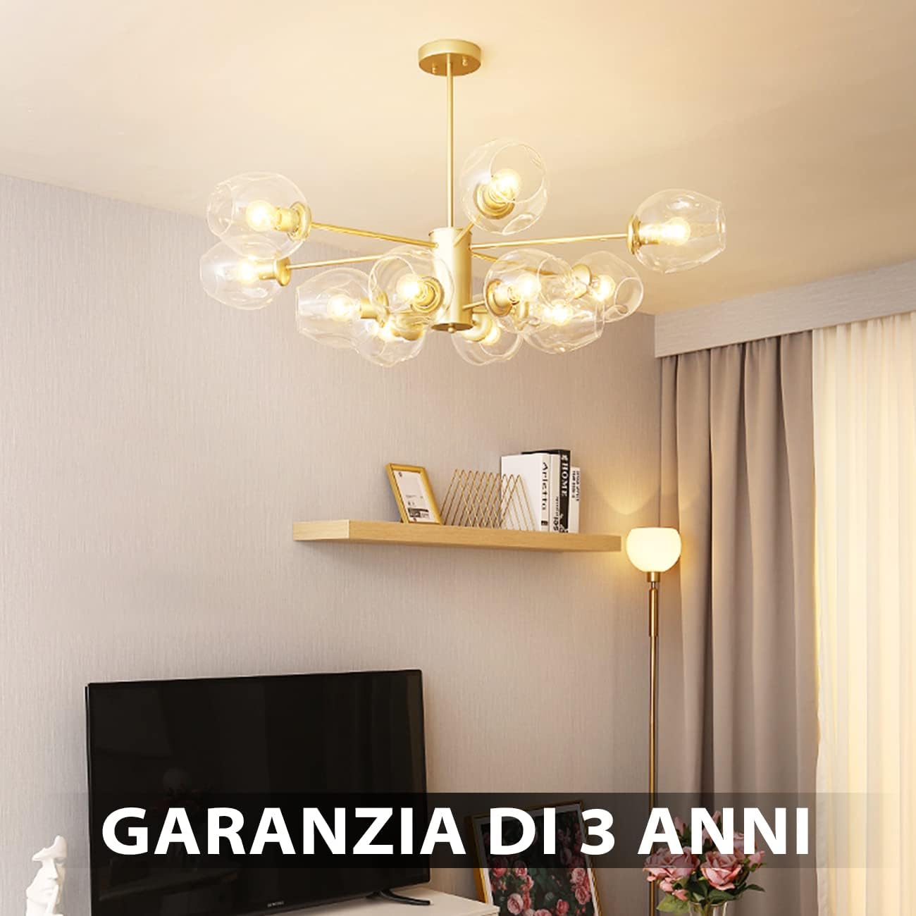 Thumbnail 4 de LVWIT Lampadine LED E14 G45 stile vintage retrò, luce calda 2700K 5,5W (806 lm) – confezione da 6