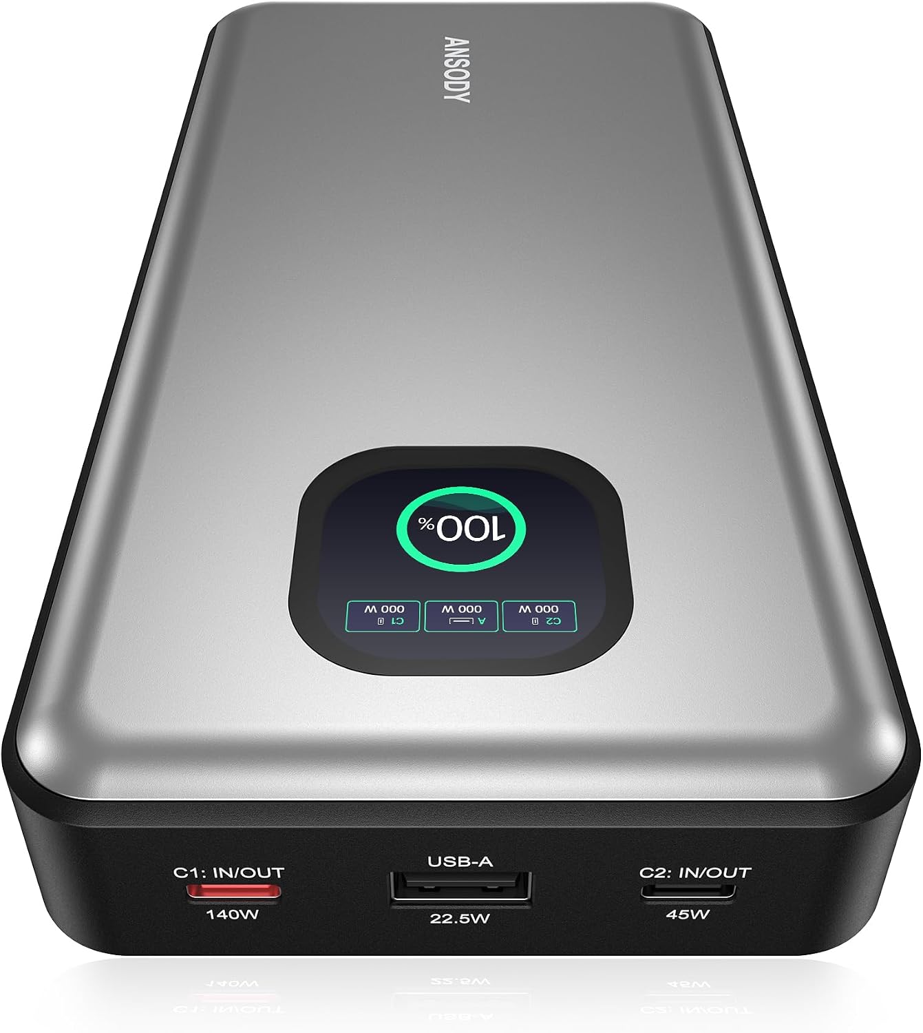 Detalle de ANSODY 140W Powerbank 25000mAh
