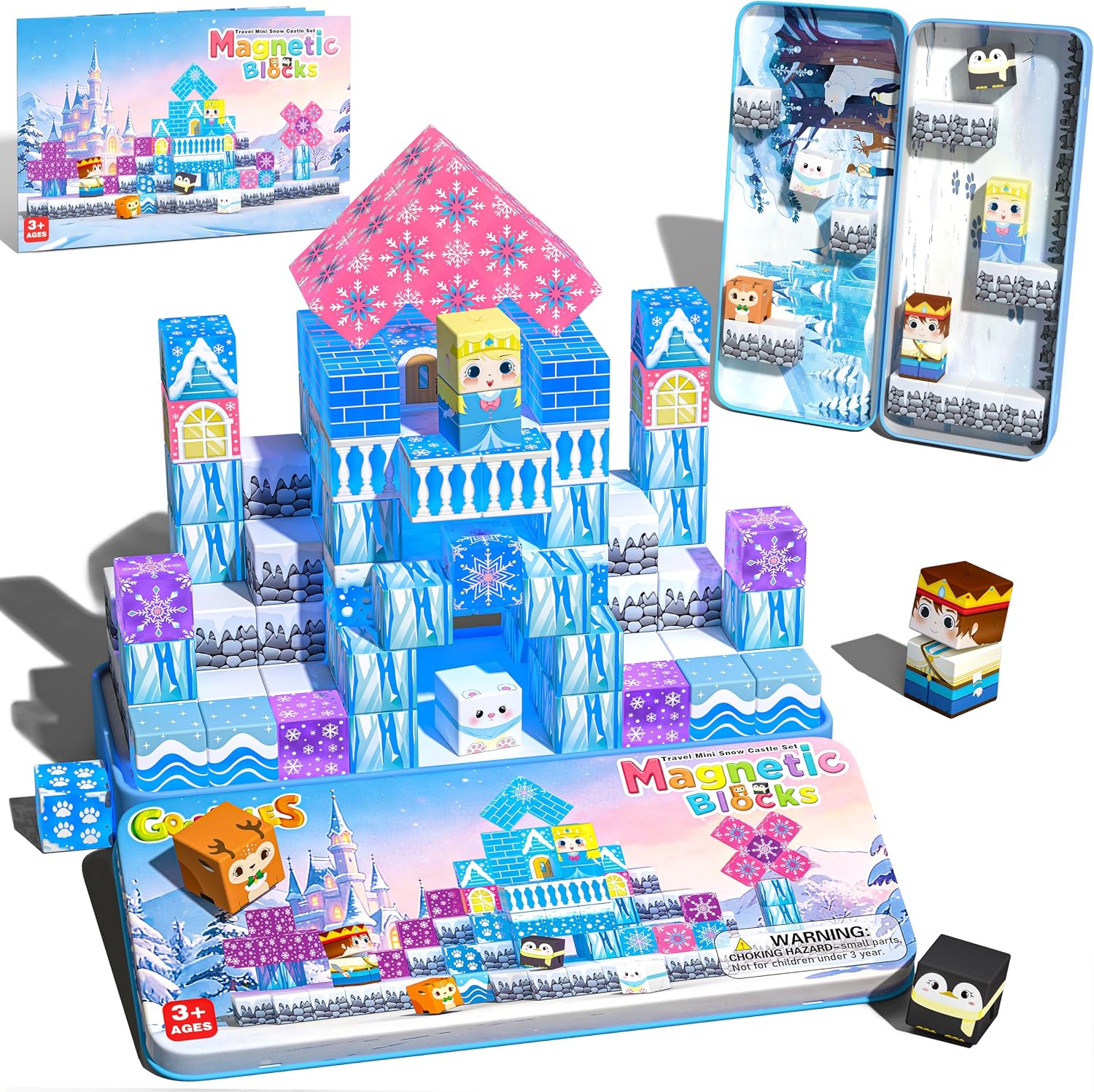 Detalle de Goodtiles Magnetic Building Blocks, 40-Piece Set