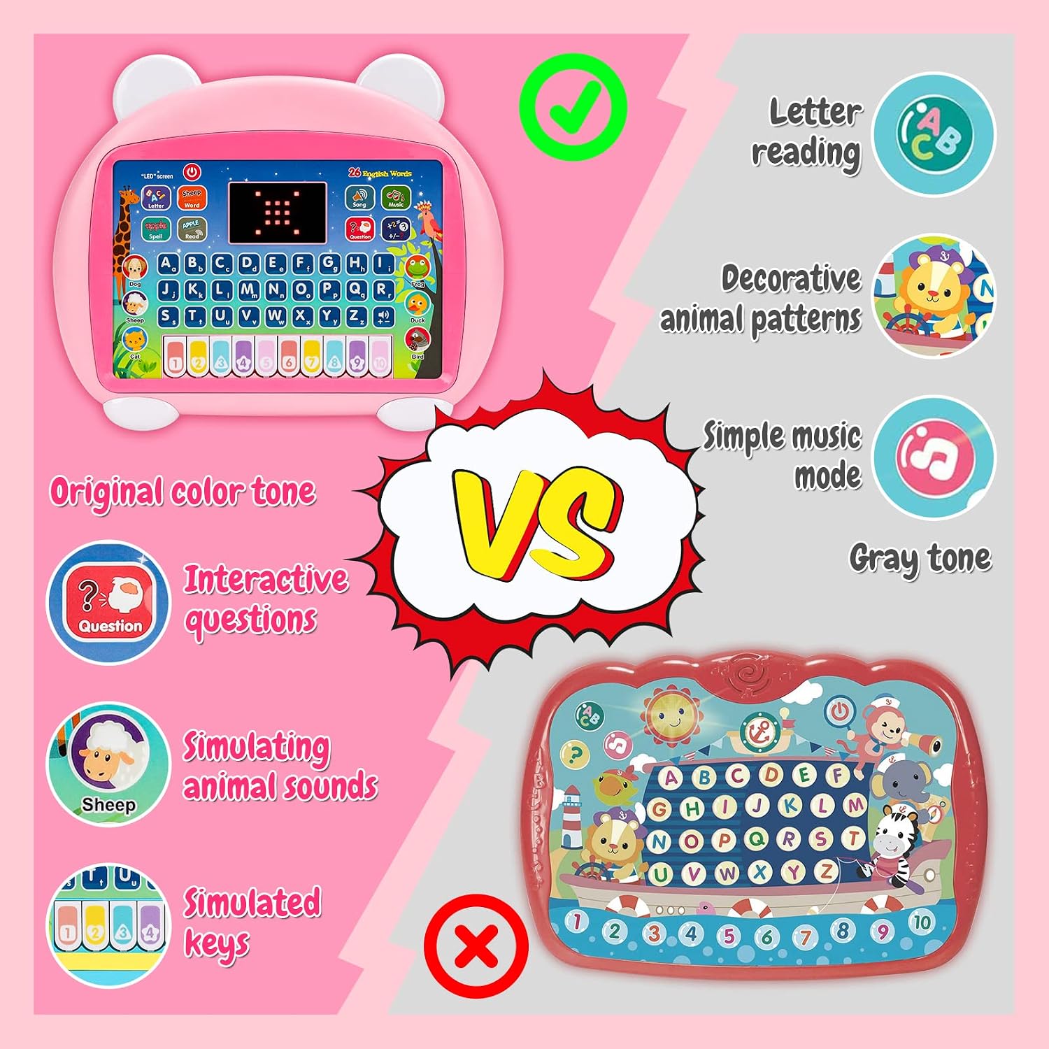 Thumbnail 2 de Toddler Electric Interactive Tablet for Ages 1–4