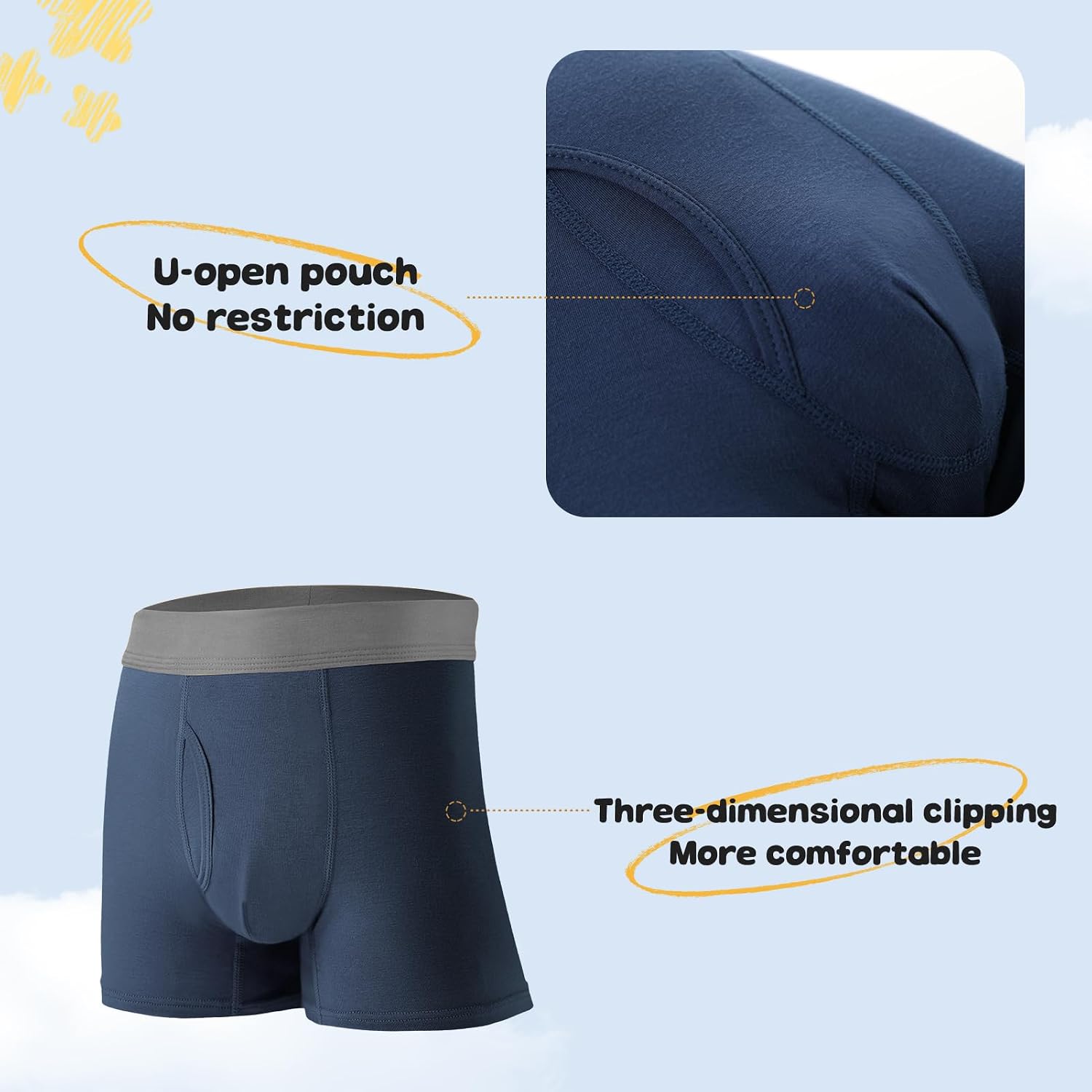 Thumbnail 3 de BAMBOO COOL Boys' Boxer Briefs 6-18Y – Tagless, Moisture-Wicking, Ultra-Soft 6-Pack