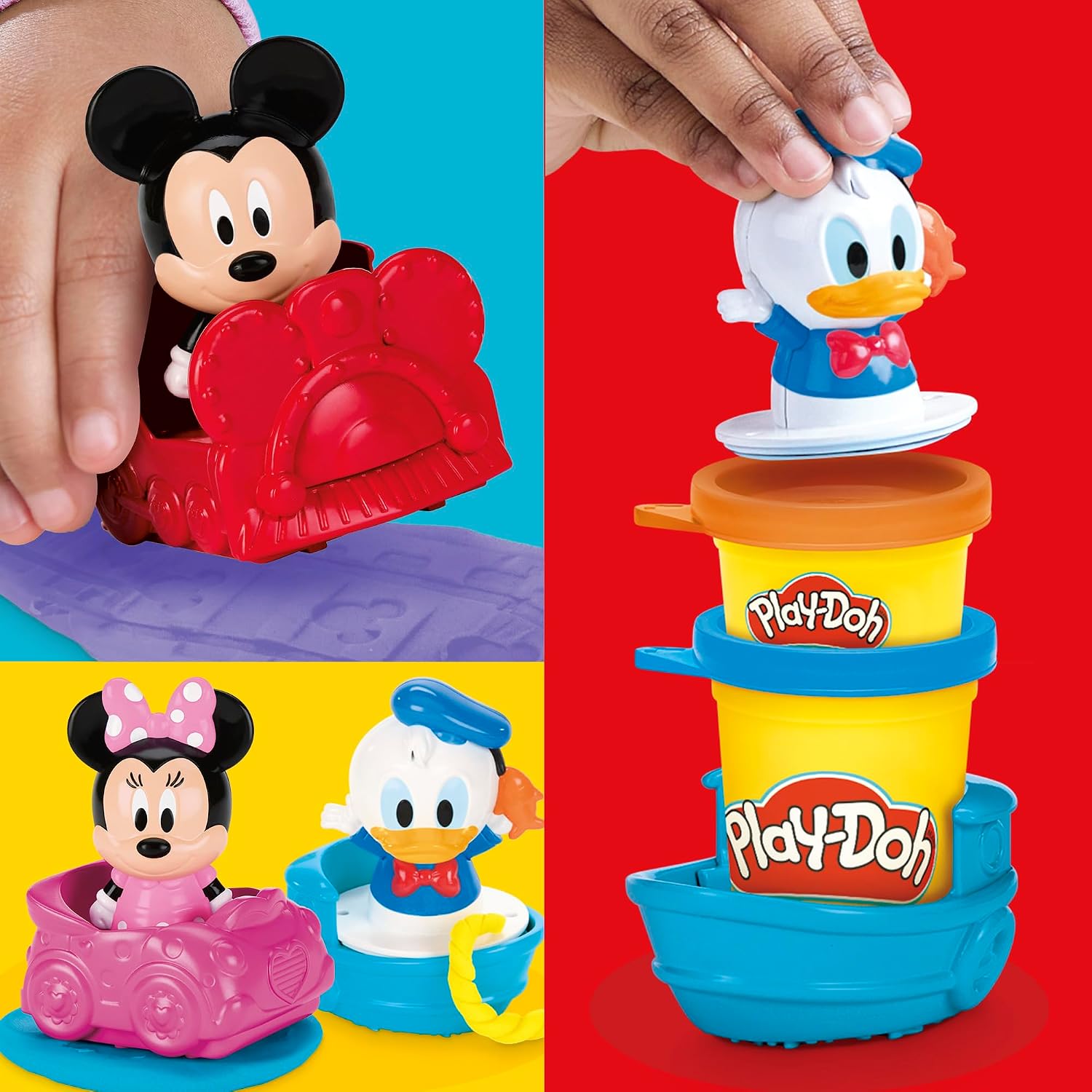 Detalle de Play‑Doh Disney Junior set con 6 vasetti 3 stampini